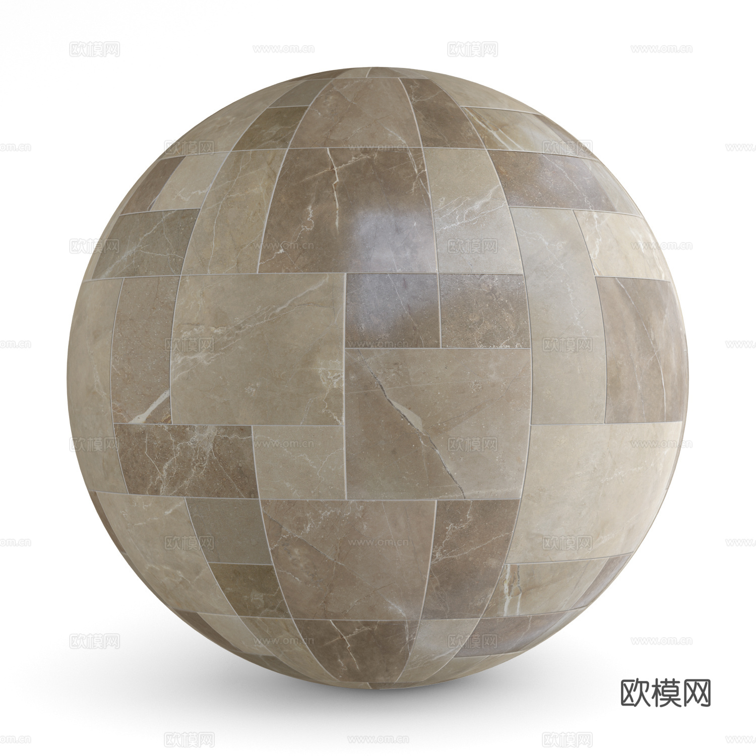 新中式瓷砖 花砖 仿古砖3d模型