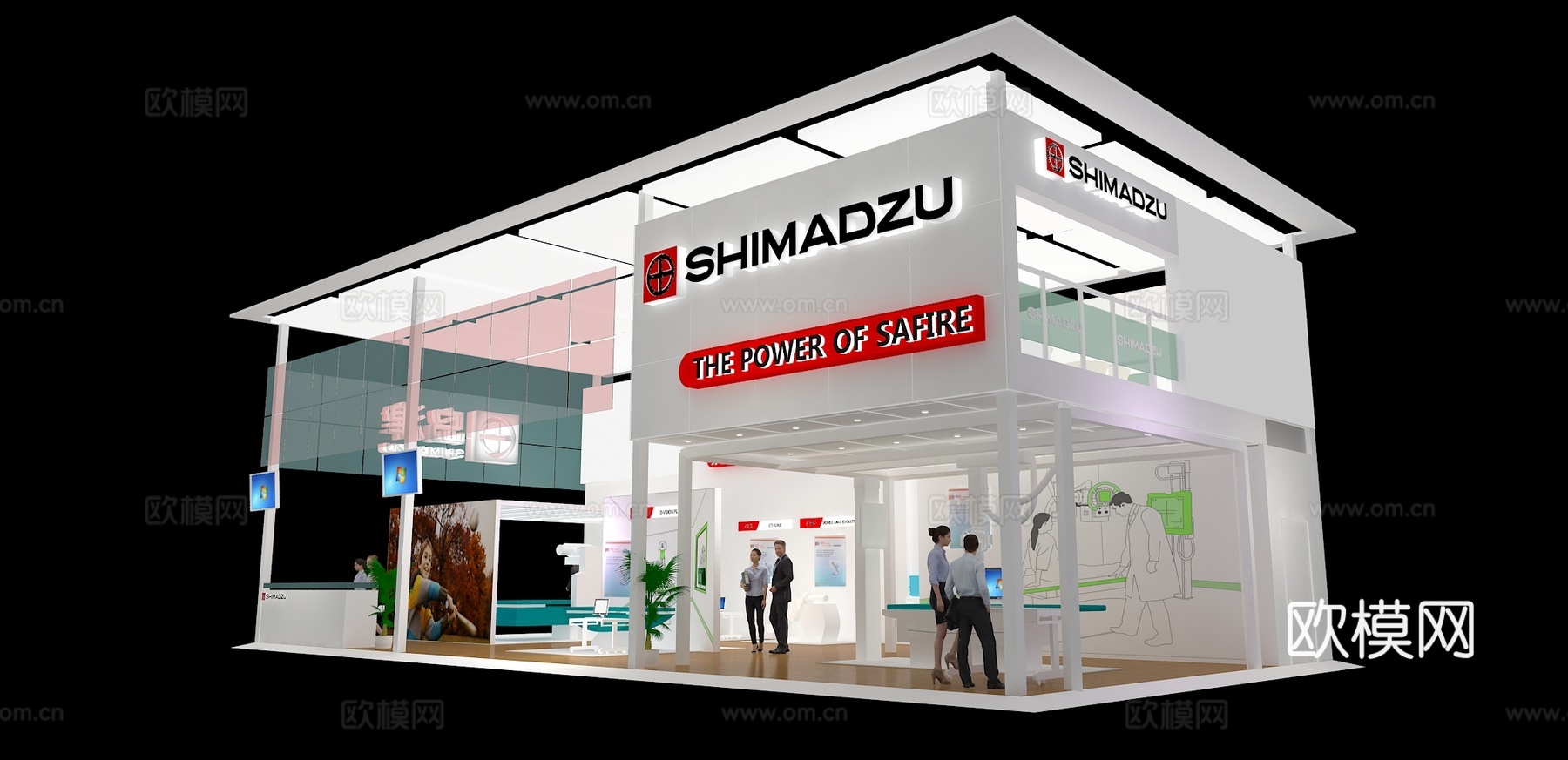 岛津展台3D模型3d模型