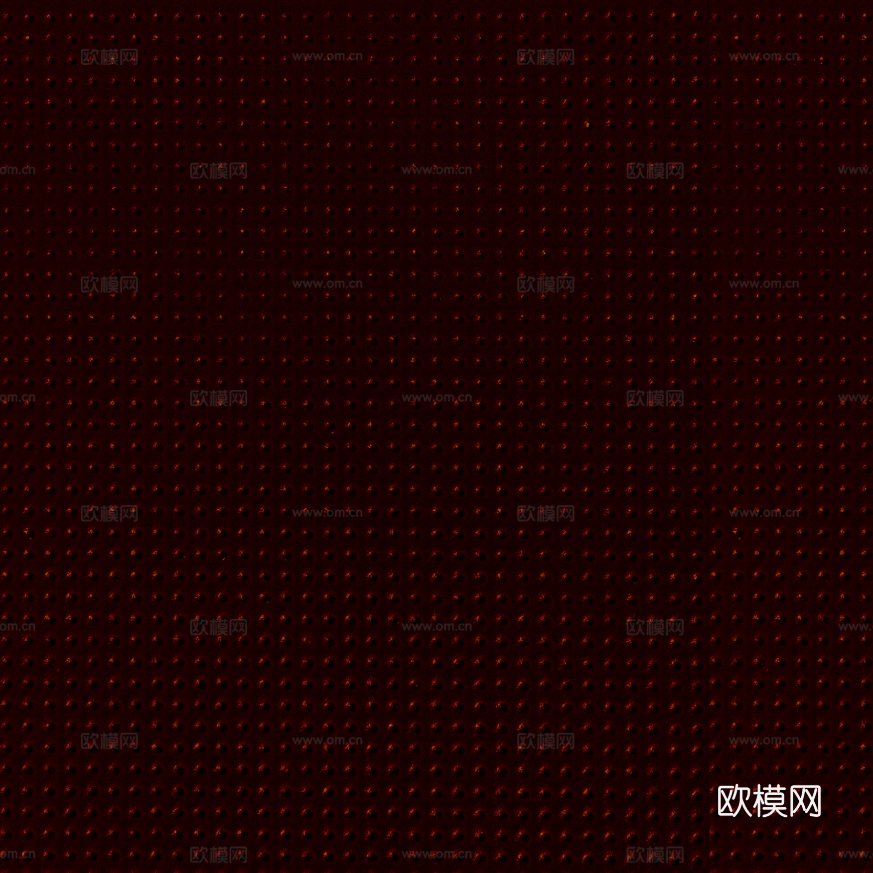 新中式复古黑红色凹凸圆,点皮革