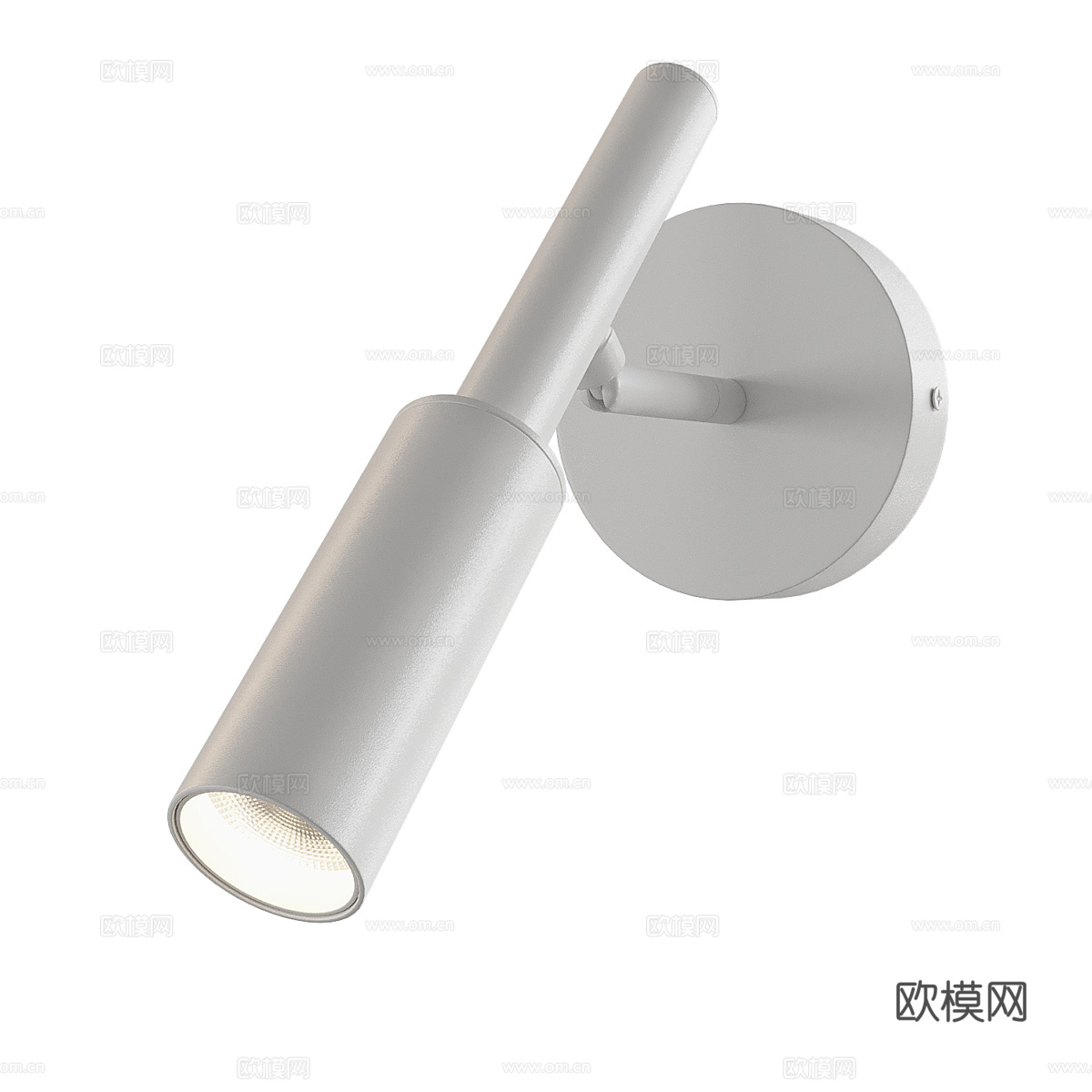 现代极简金属壁灯3d模型