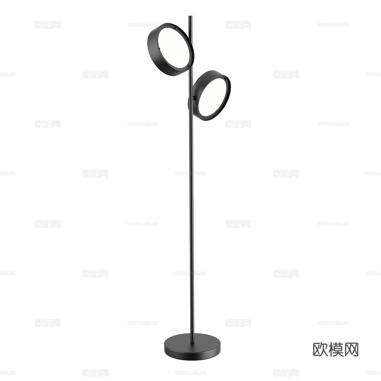 Oluce 现代落地灯 极简落地灯 圆形落地灯 金属落地灯3d模型