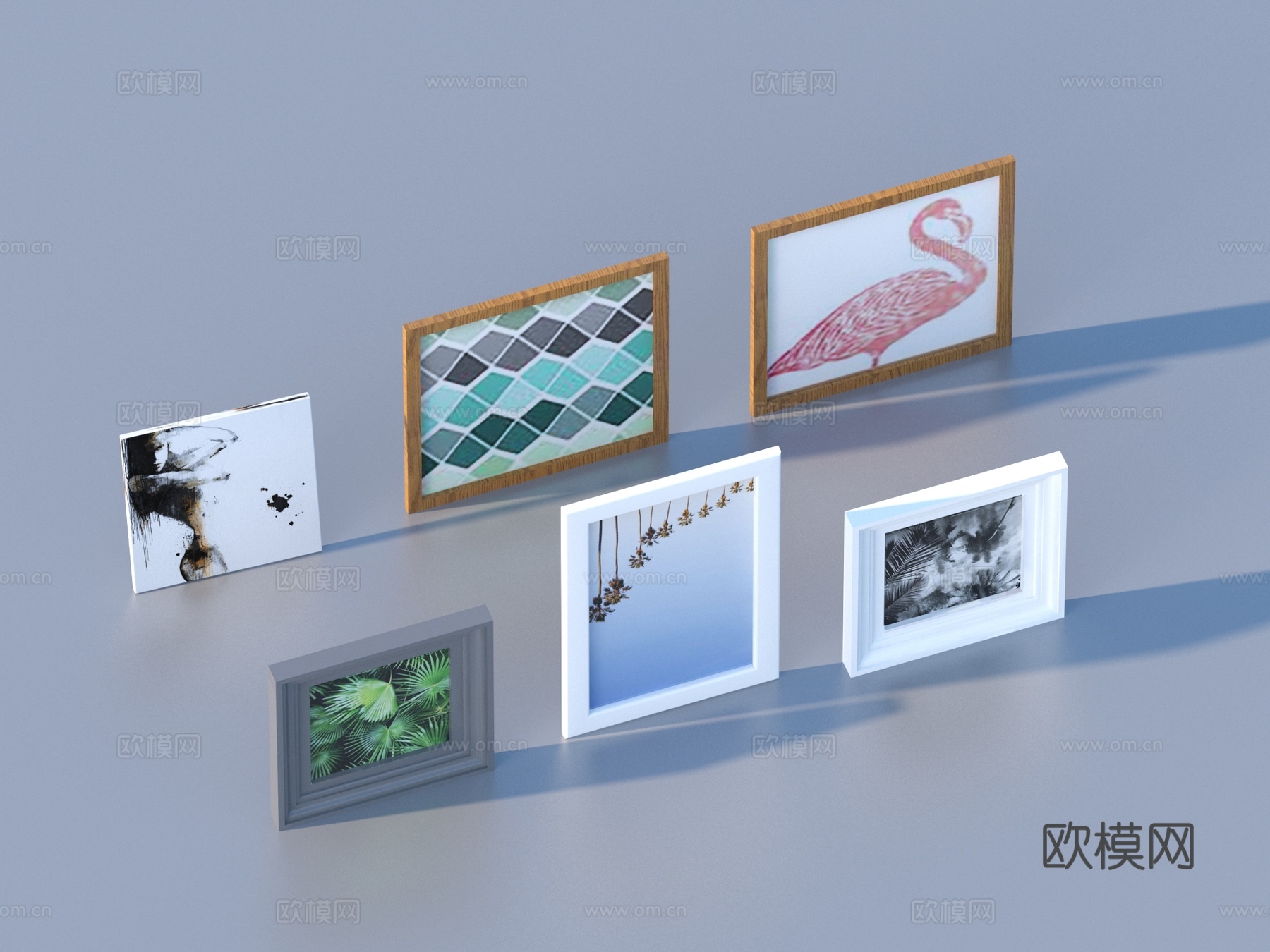 装饰画 挂画 相框3d模型