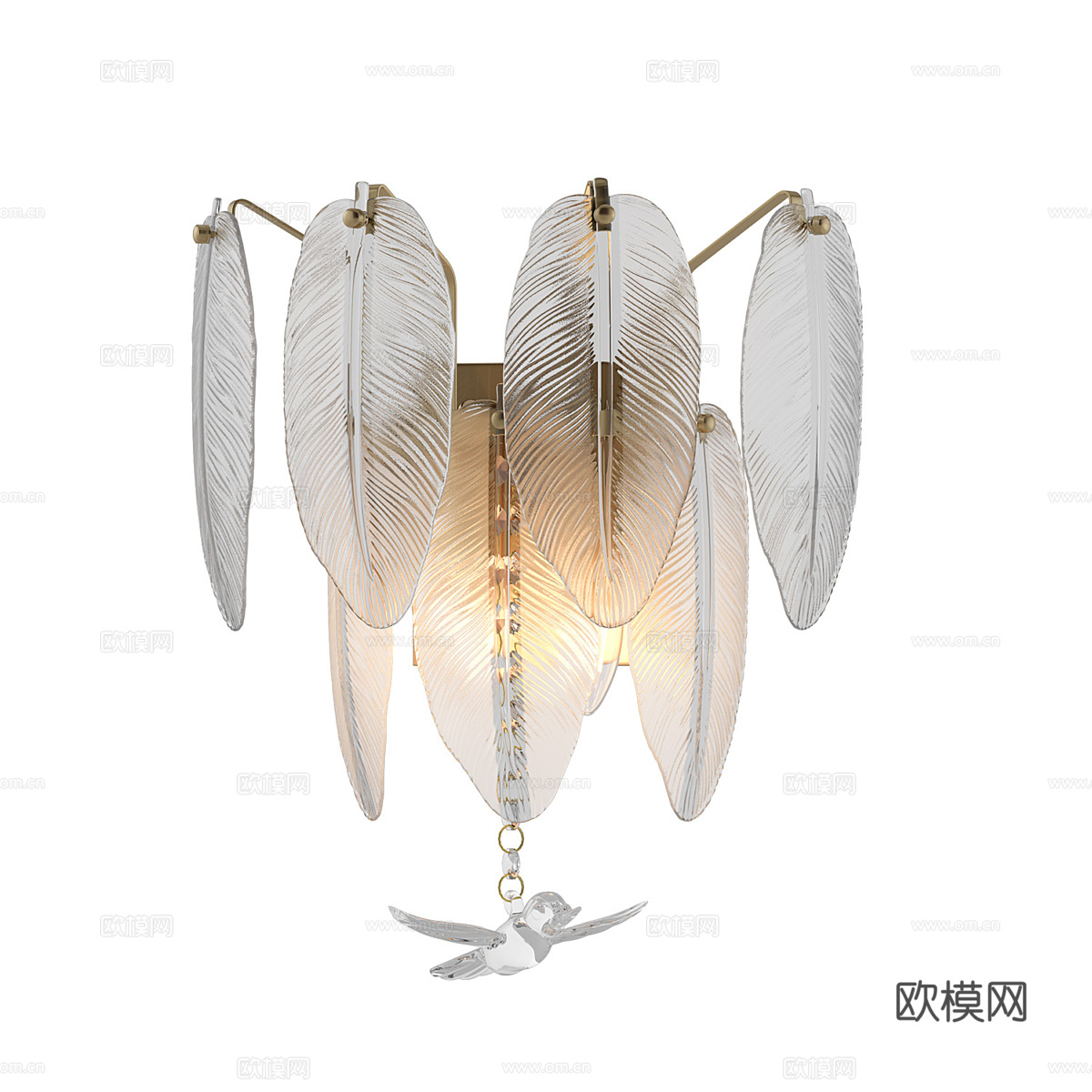 现代简约吊灯 吊灯 简约吊灯 餐厅吊灯 客厅吊灯 小鸟吊灯3d模型