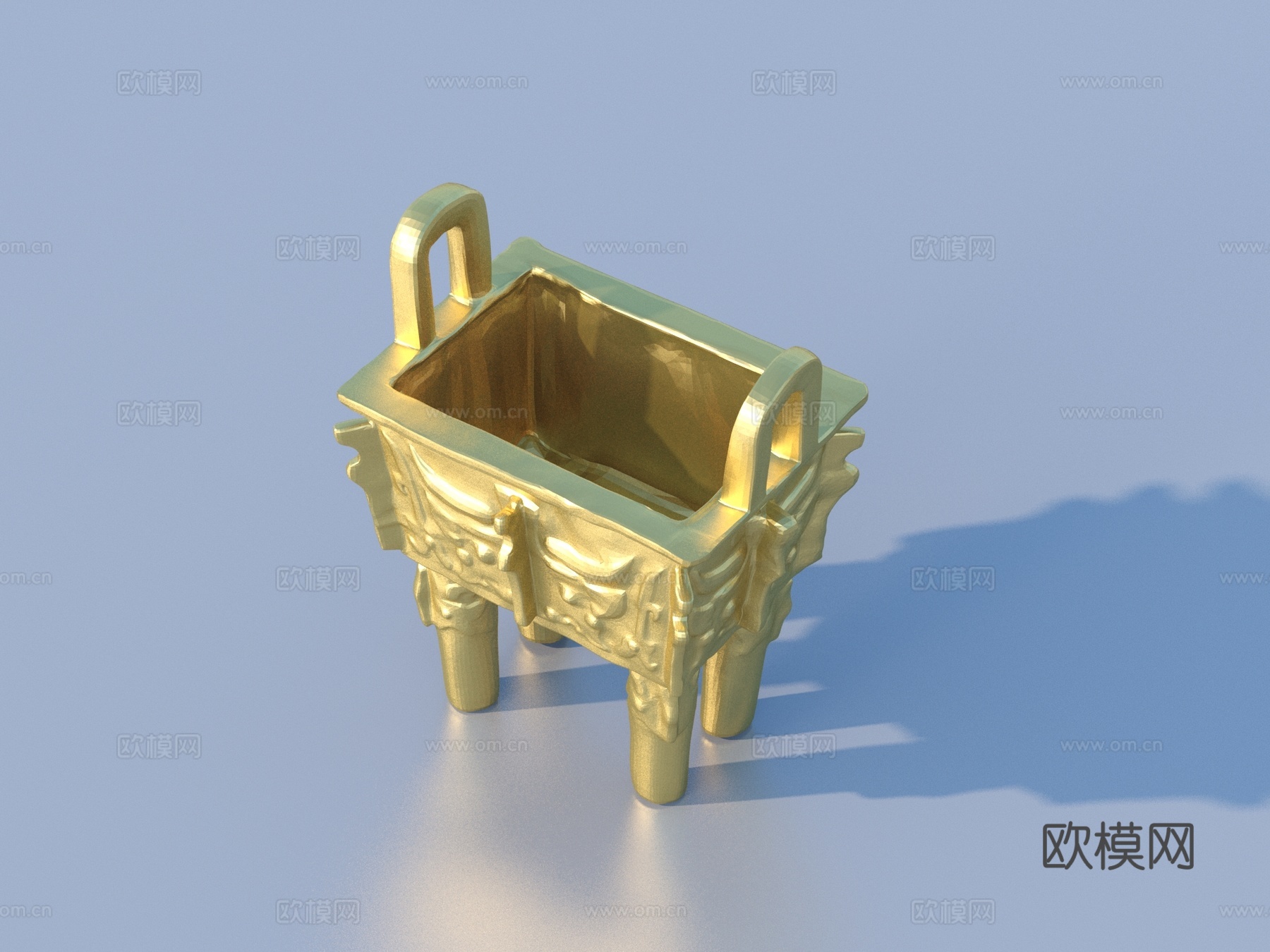 鼎 金鼎 古董 文物 艺术品3d模型