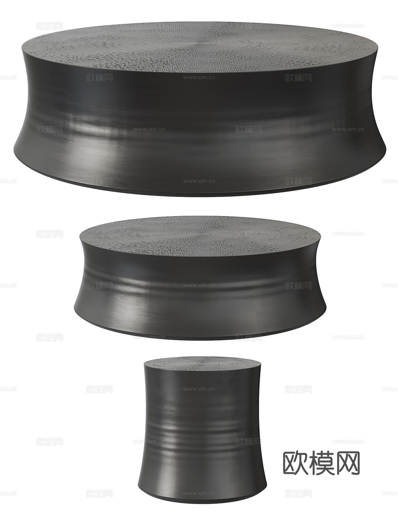 中古风茶几组合su模型