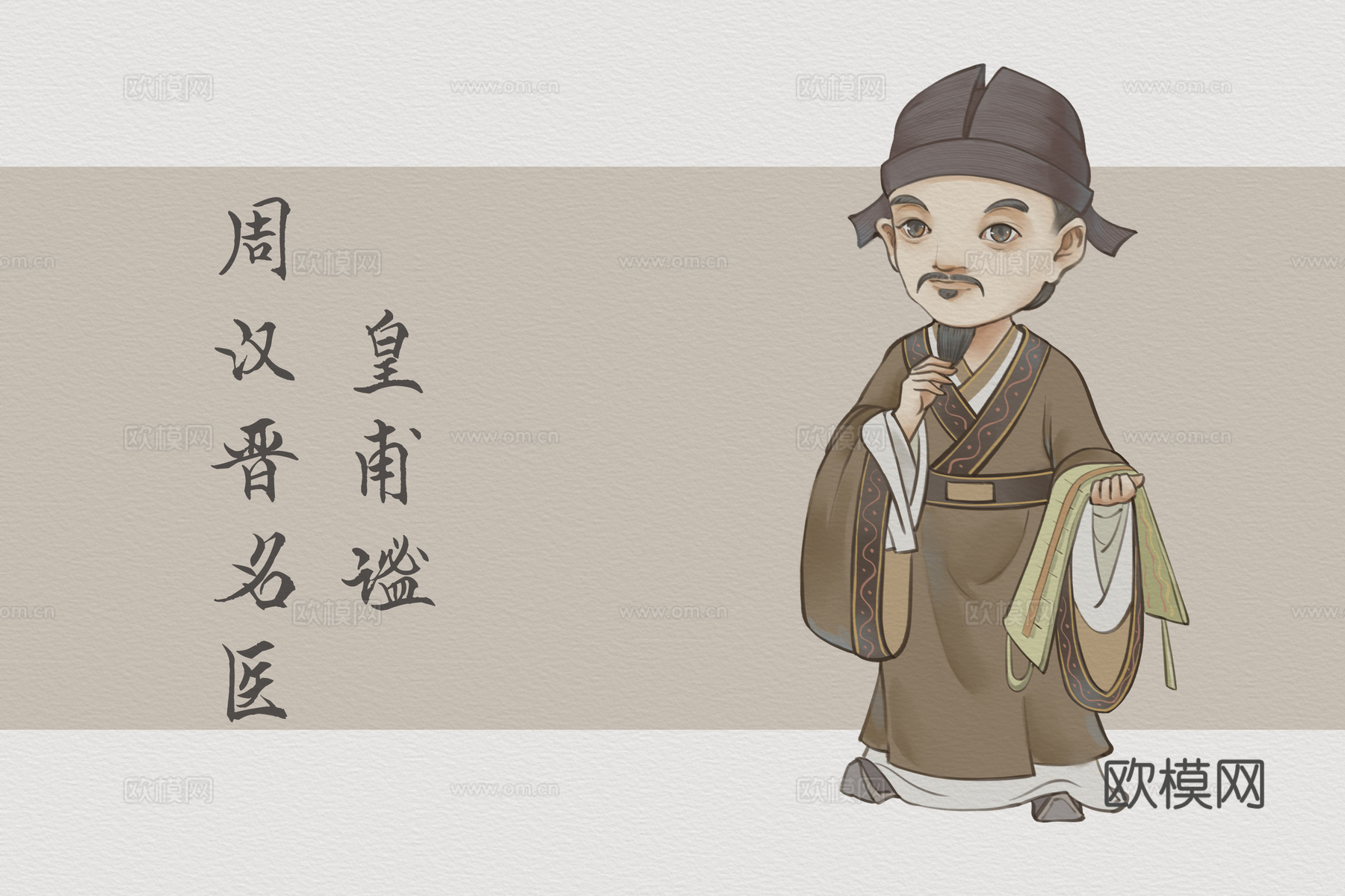 中医人物卡通版
