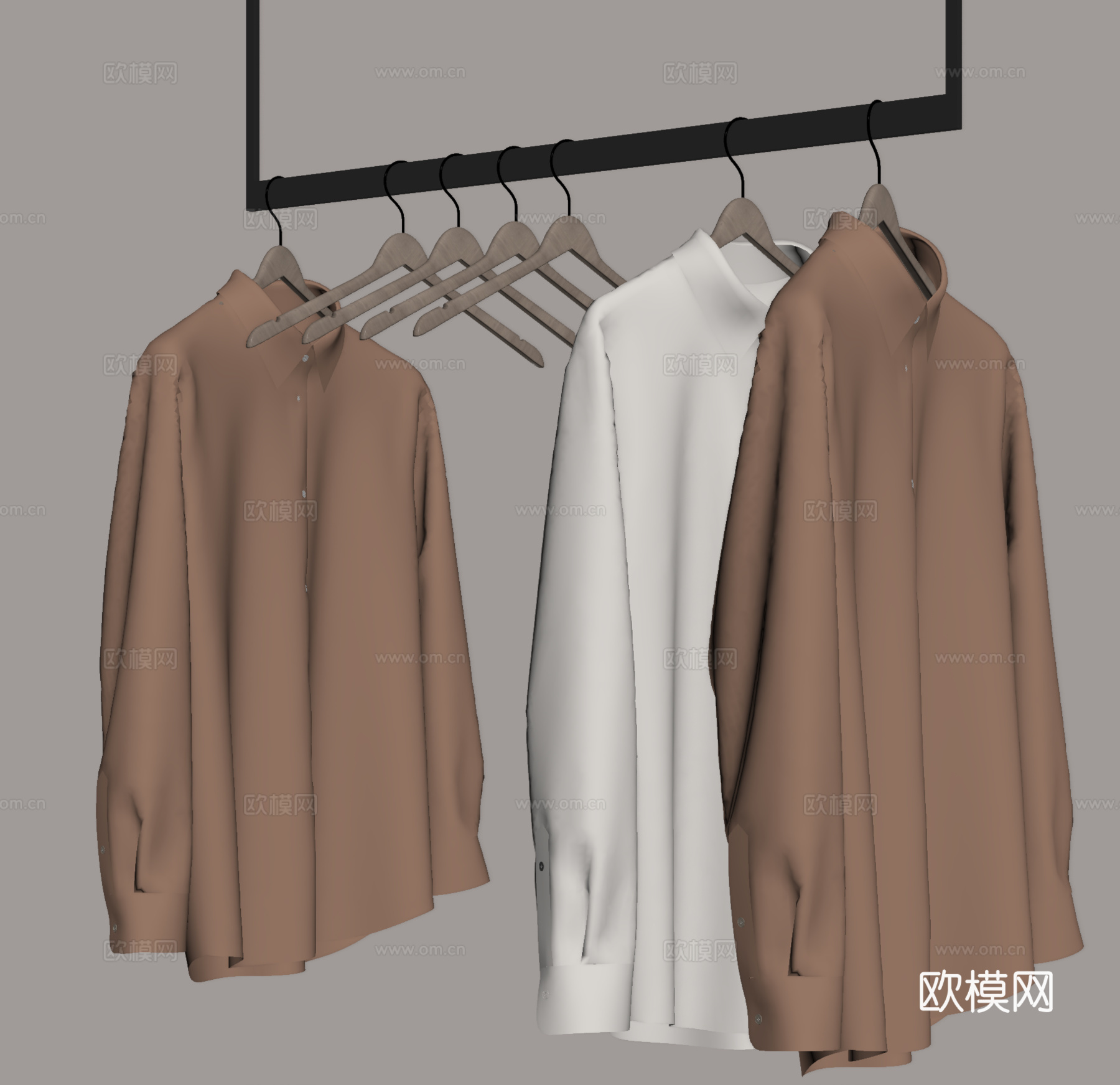 衣服挂su模型