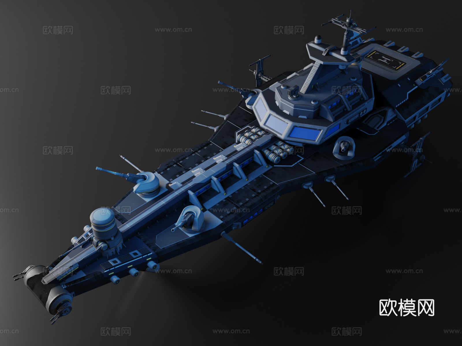 科幻飞船战舰3D模型资产 Sci-Fi Kits Space3d模型