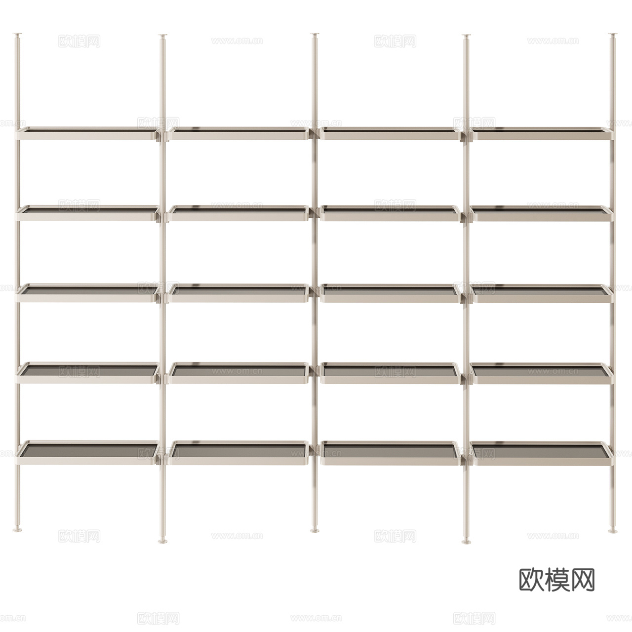 Molteni&amp;C 模块书架 极简书架 展示架 装饰架3d模型
