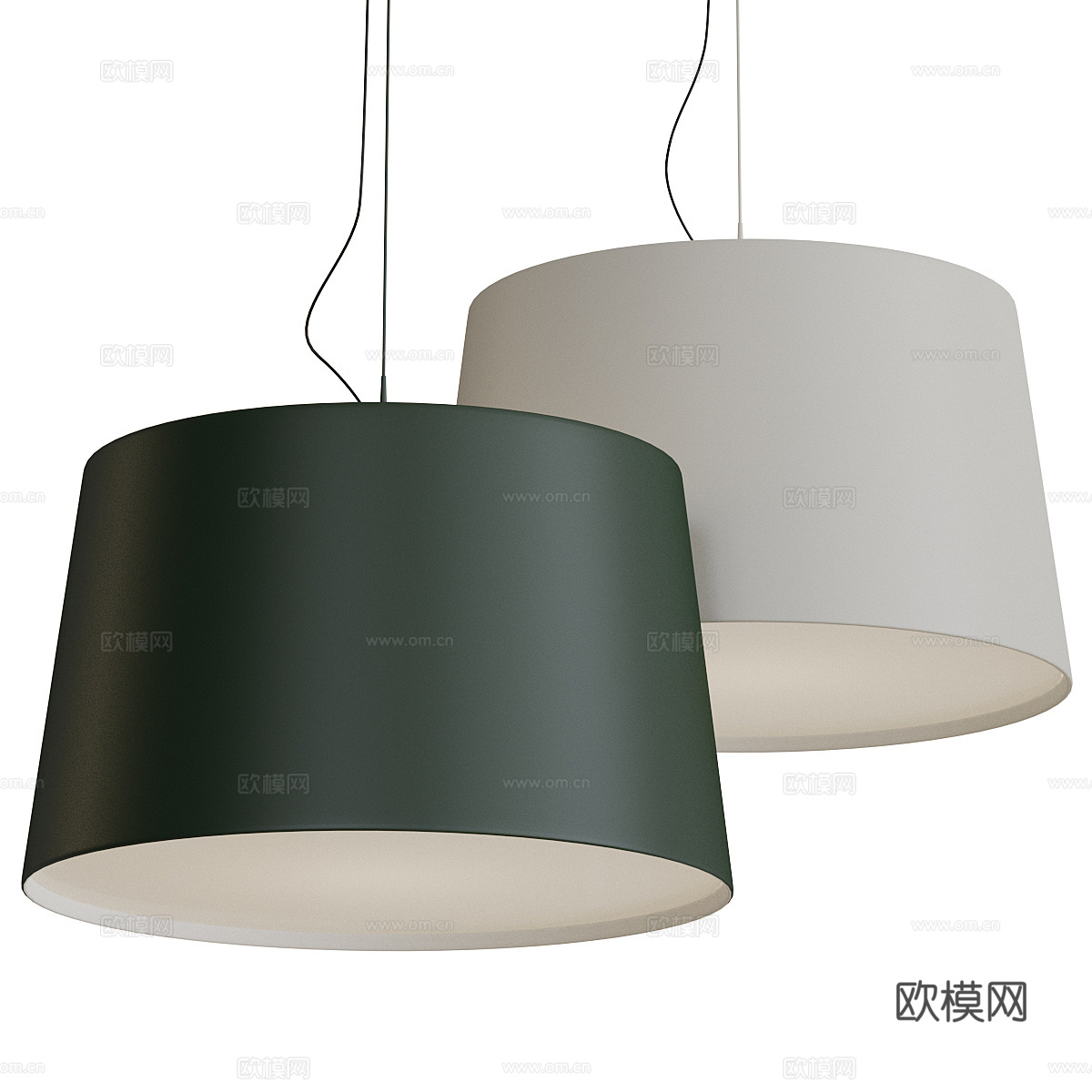 现代意式极简装饰吊灯3d模型