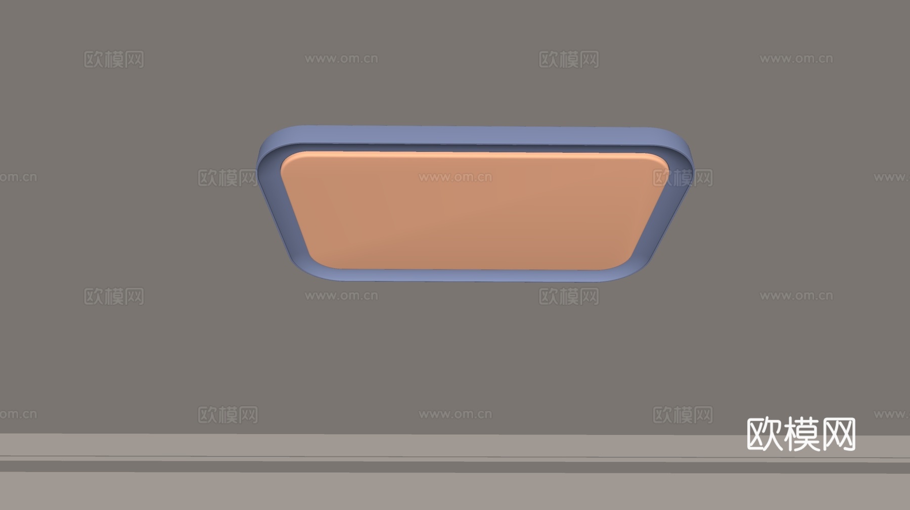 现代吸顶灯 几何形吸顶灯 卧室灯 艺术造型灯具 时尚客厅灯su模型下载（渲染图2）