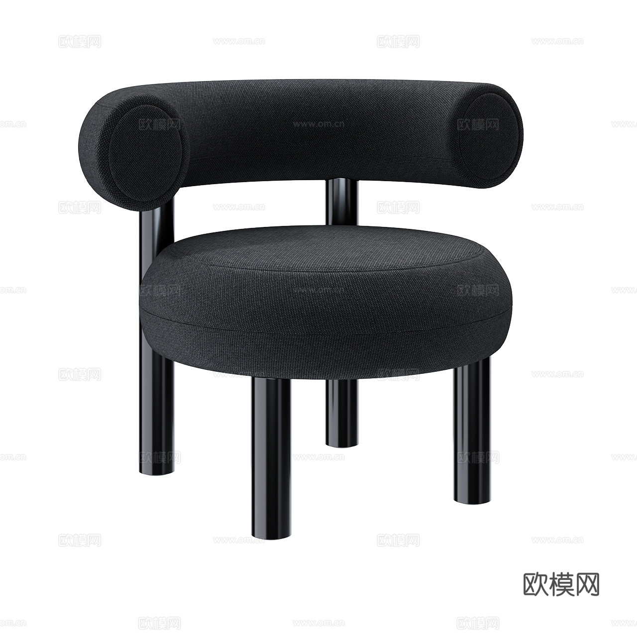 Tom Dixon 现代休闲椅 布艺休闲椅 扶手椅3d模型