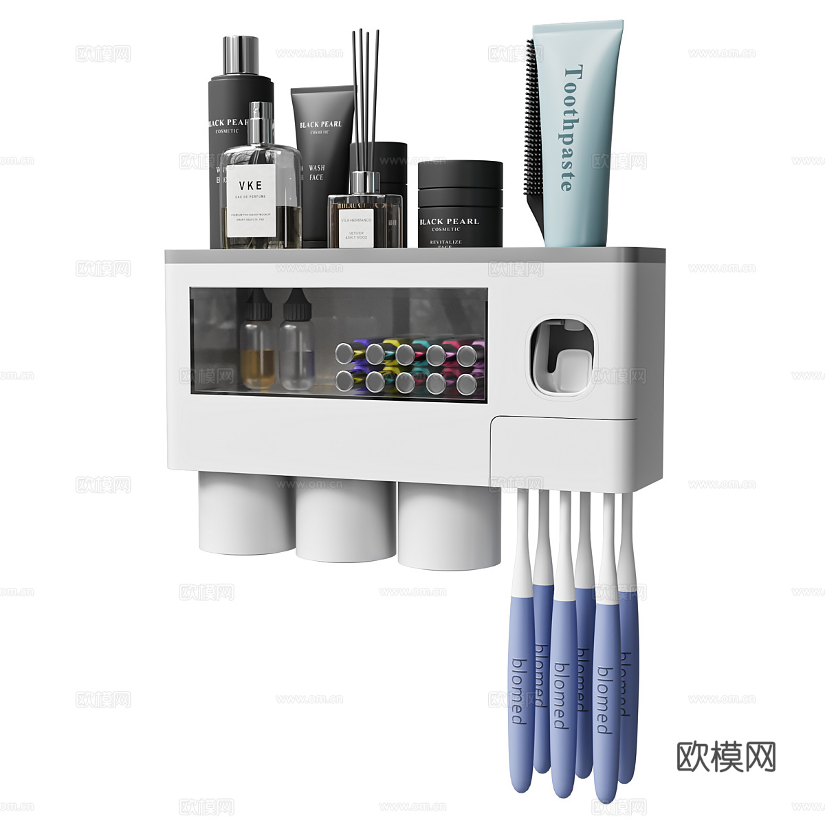 现代浴室分配器收纳器3d模型