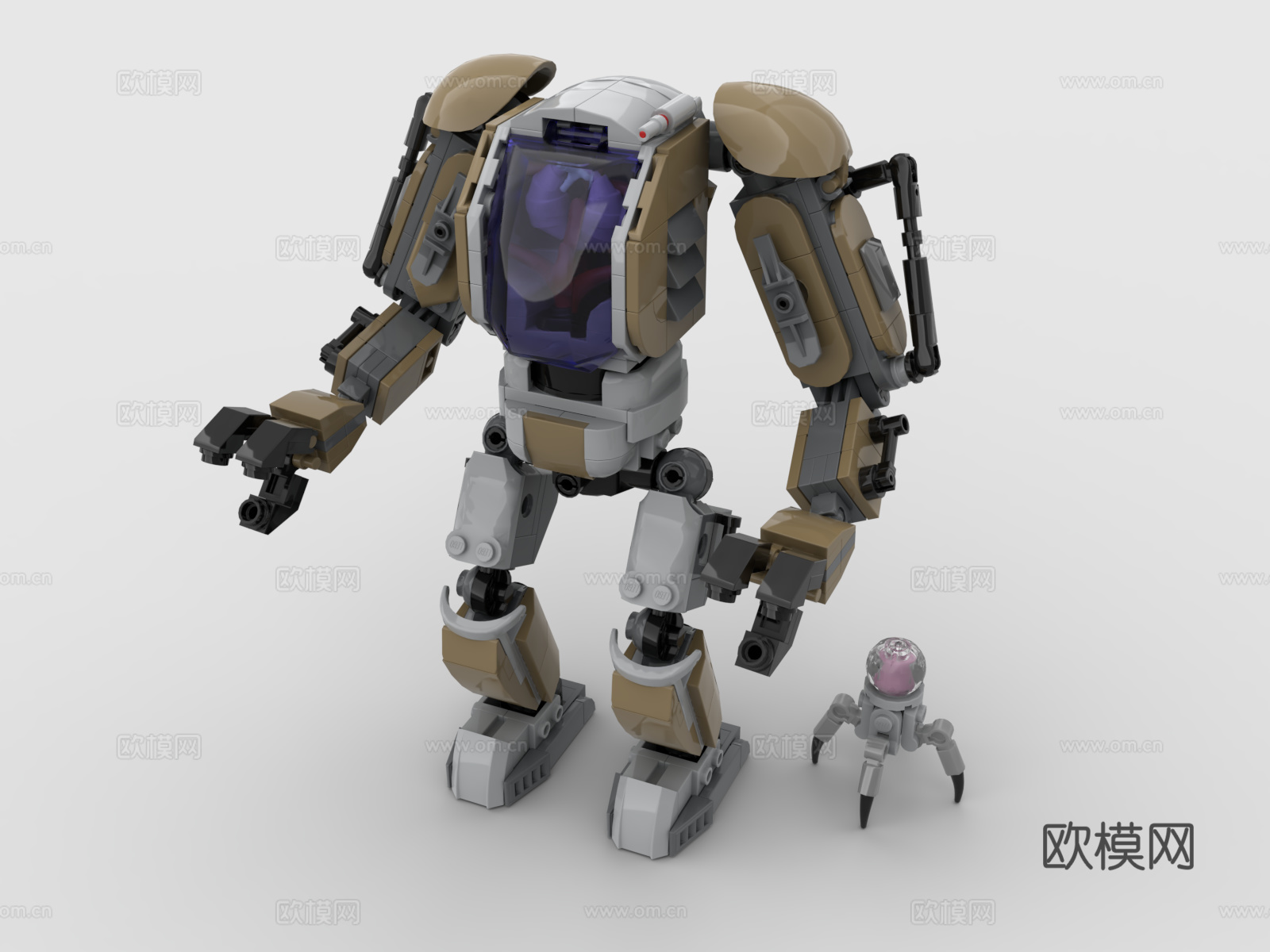 乐高 LEGO 玩具 积木 高达 机械战士 战斗机器人 战争3d模型