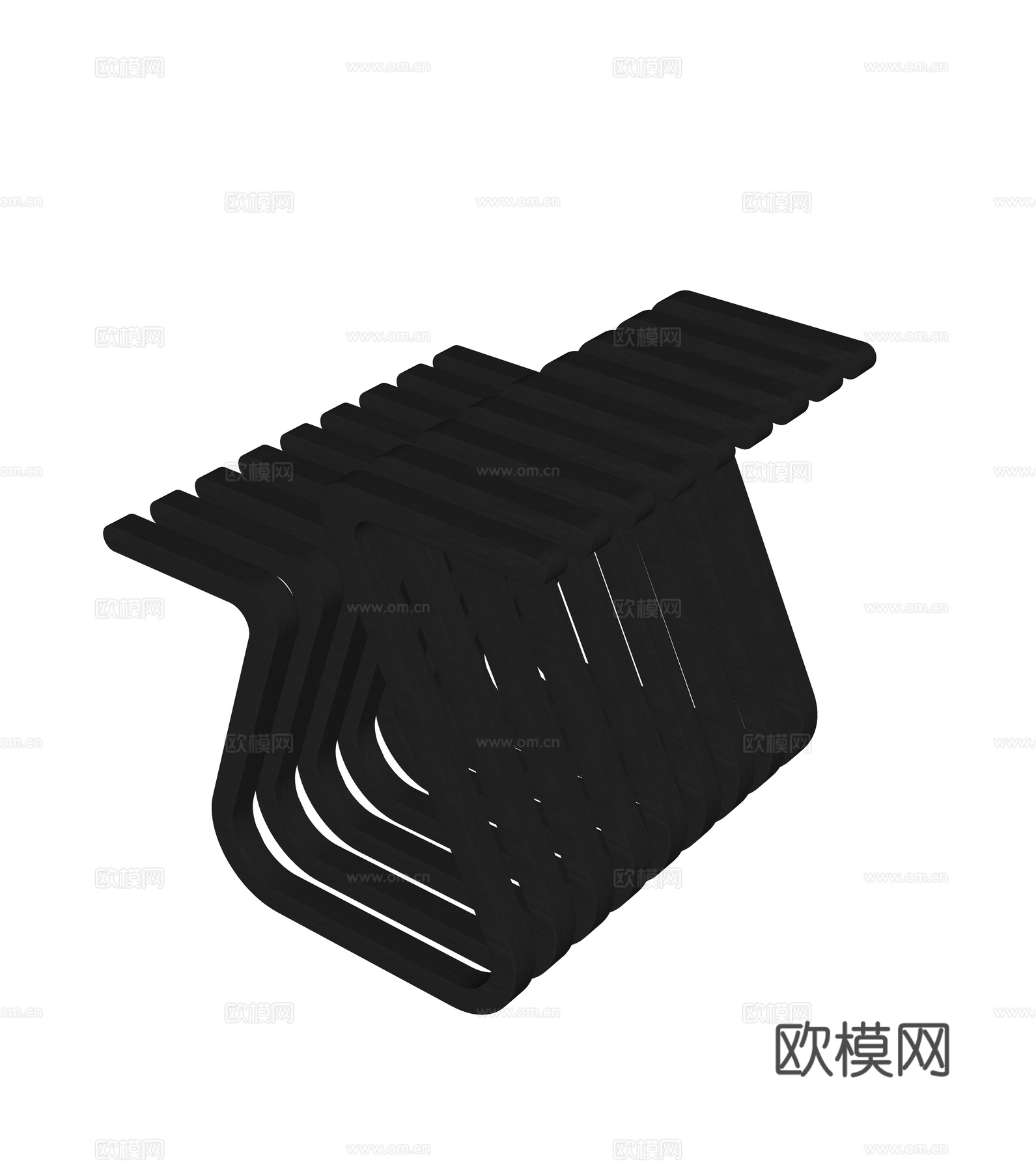 现代边几 角几su模型