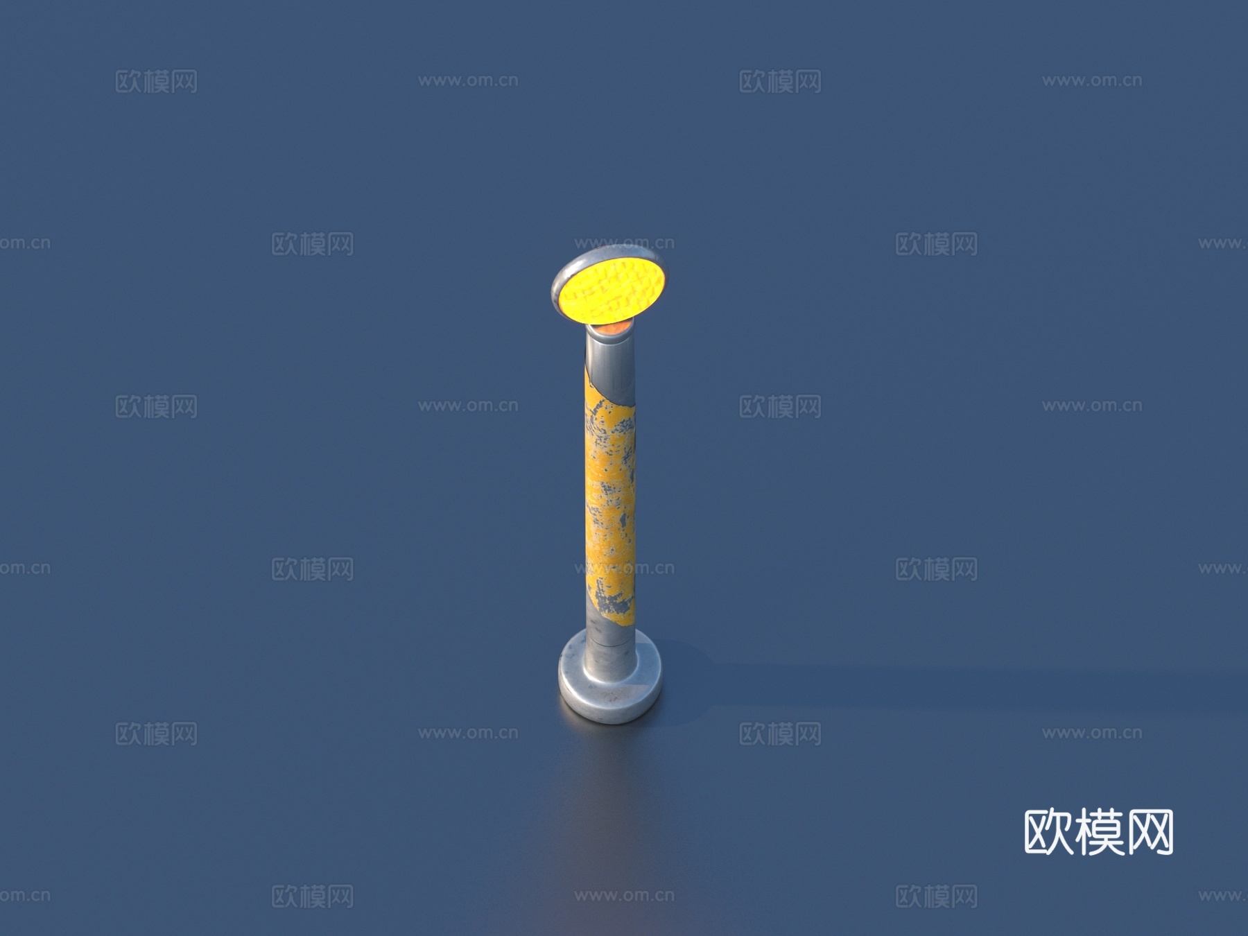 路障 安全杆3d模型