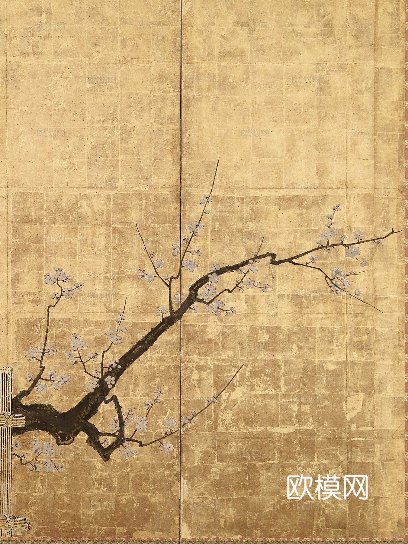 新中式艺术屏风 梅花