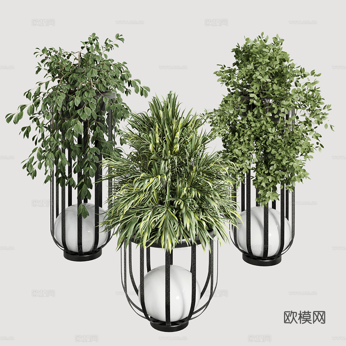 新中式户外太阳能庭院灯3d模型
