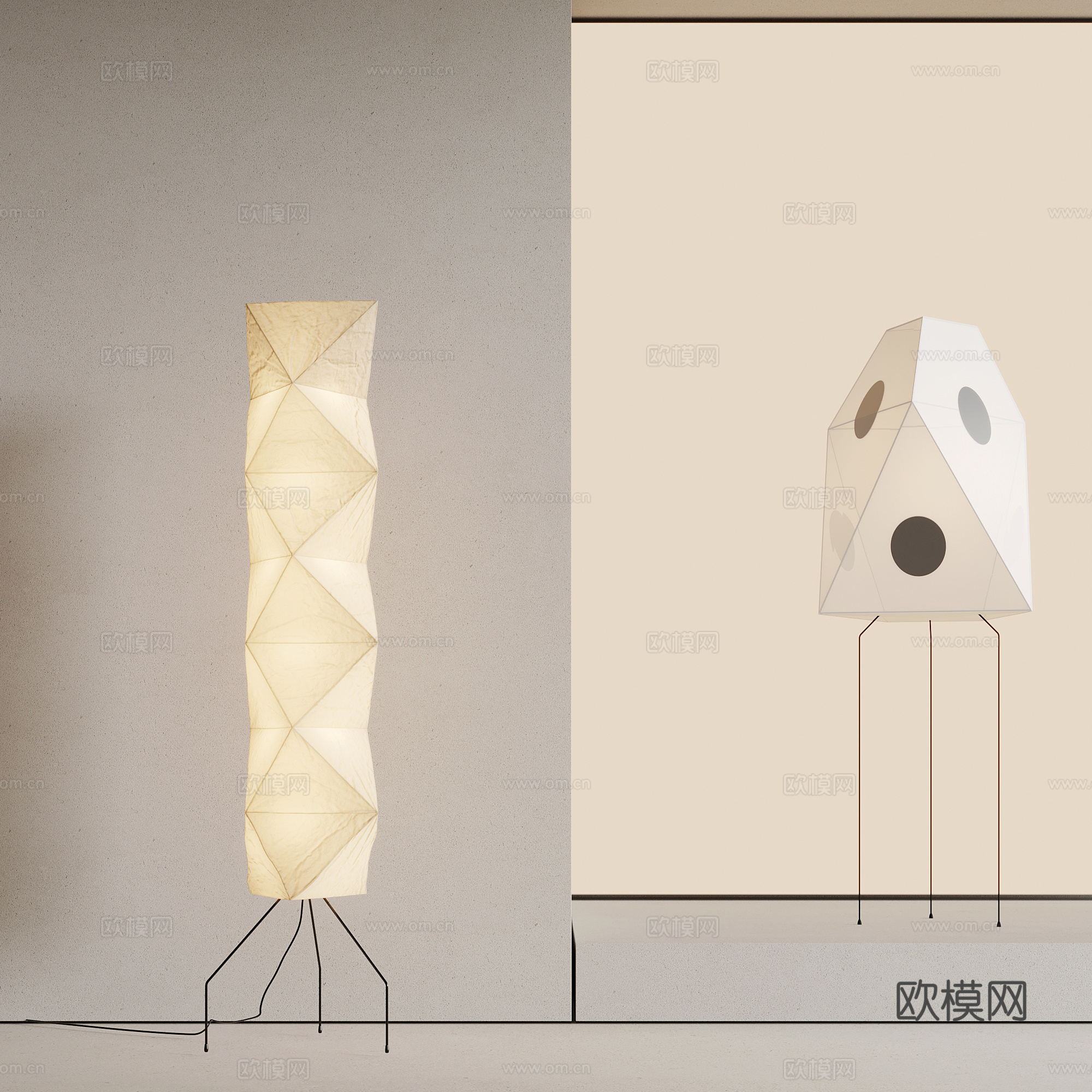落地灯 现代落地灯3d模型
