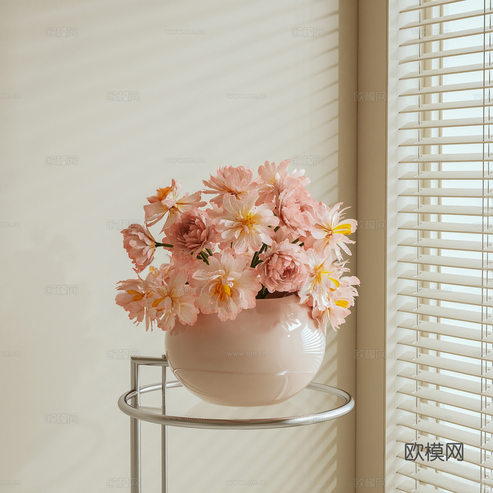 现代花卉su模型