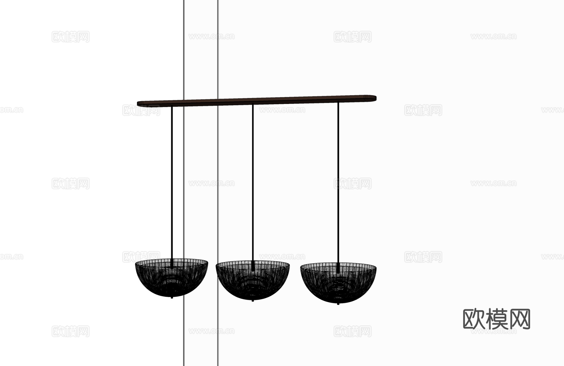 现代吊灯 现代中古风吊灯 中古风吊灯 餐厅吊灯su模型
