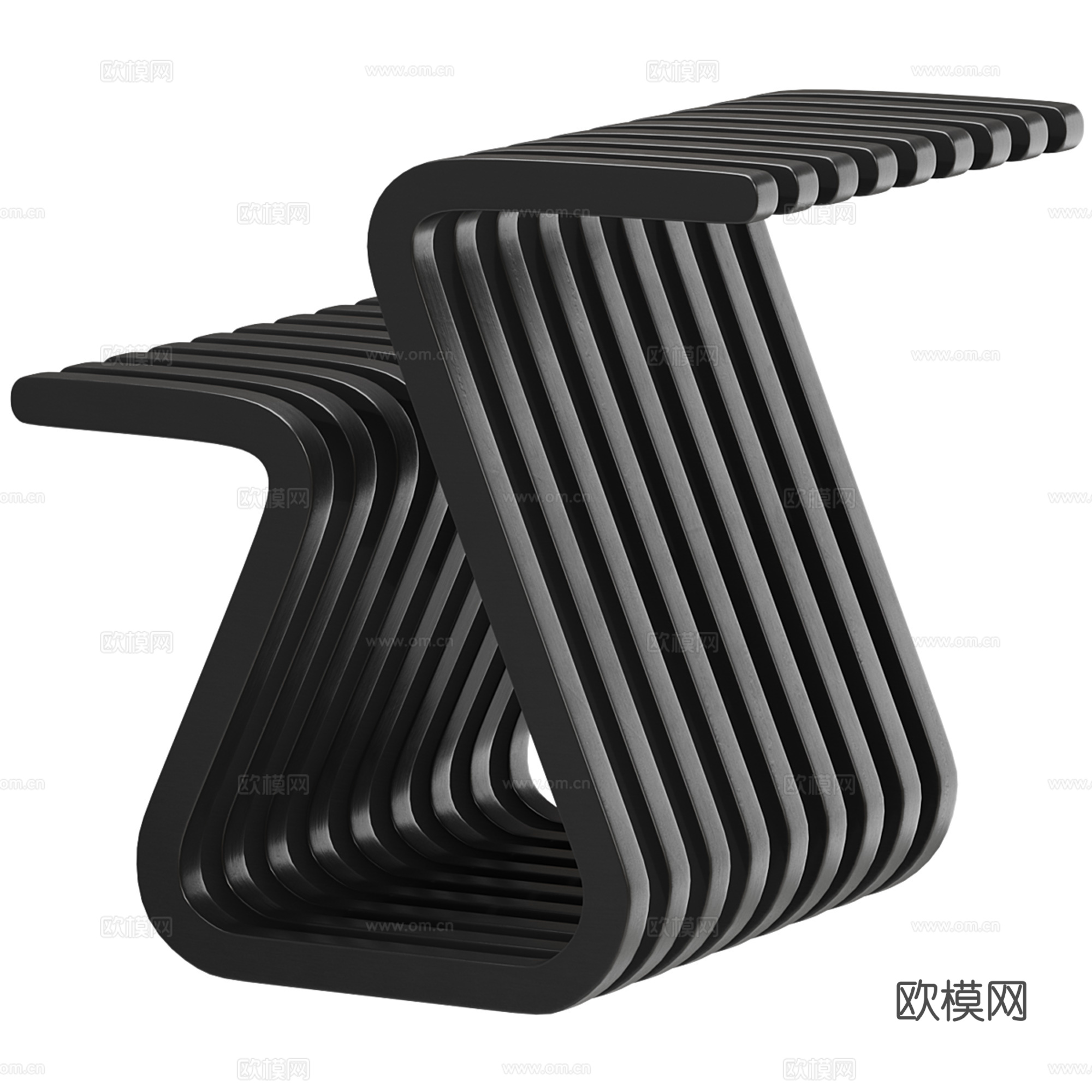 现代边几 角几su模型