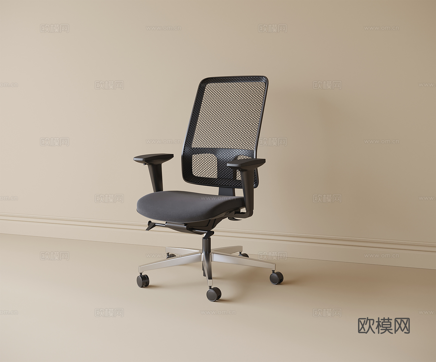 现代办公椅3d模型下载