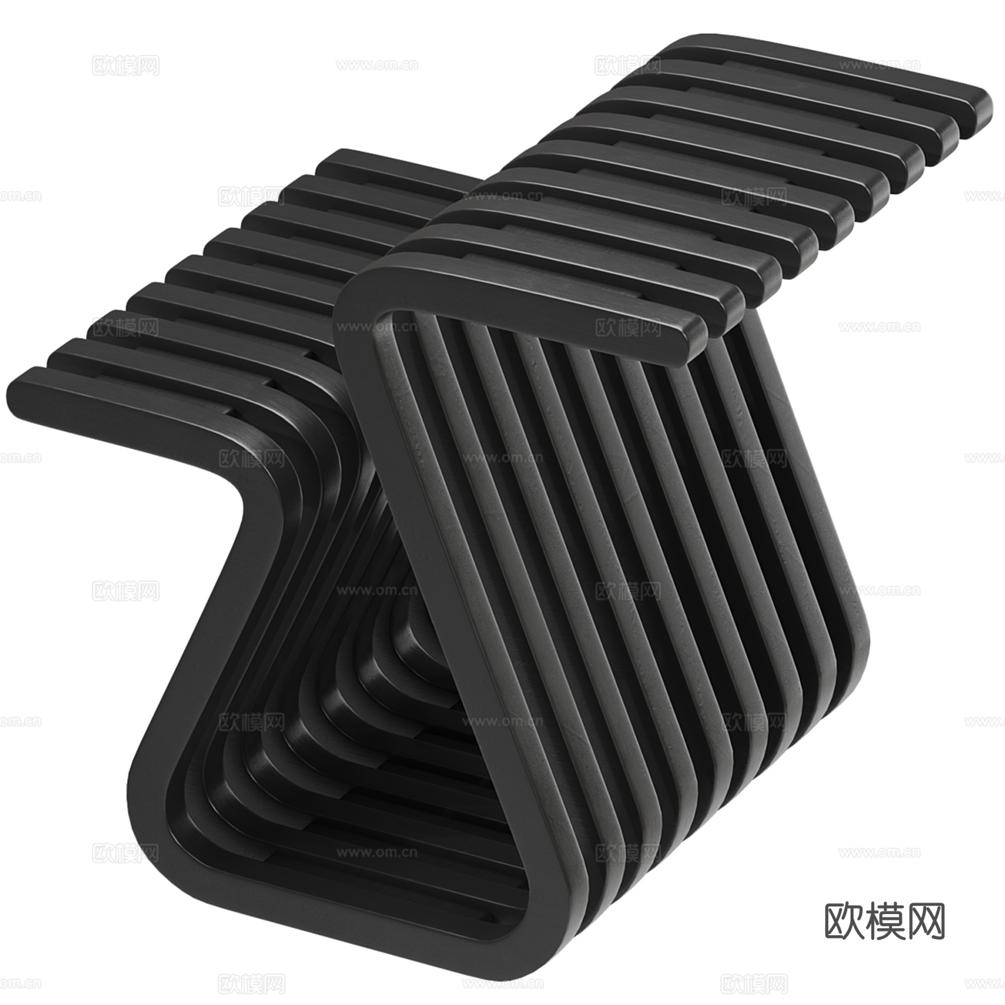 现代边几 角几su模型