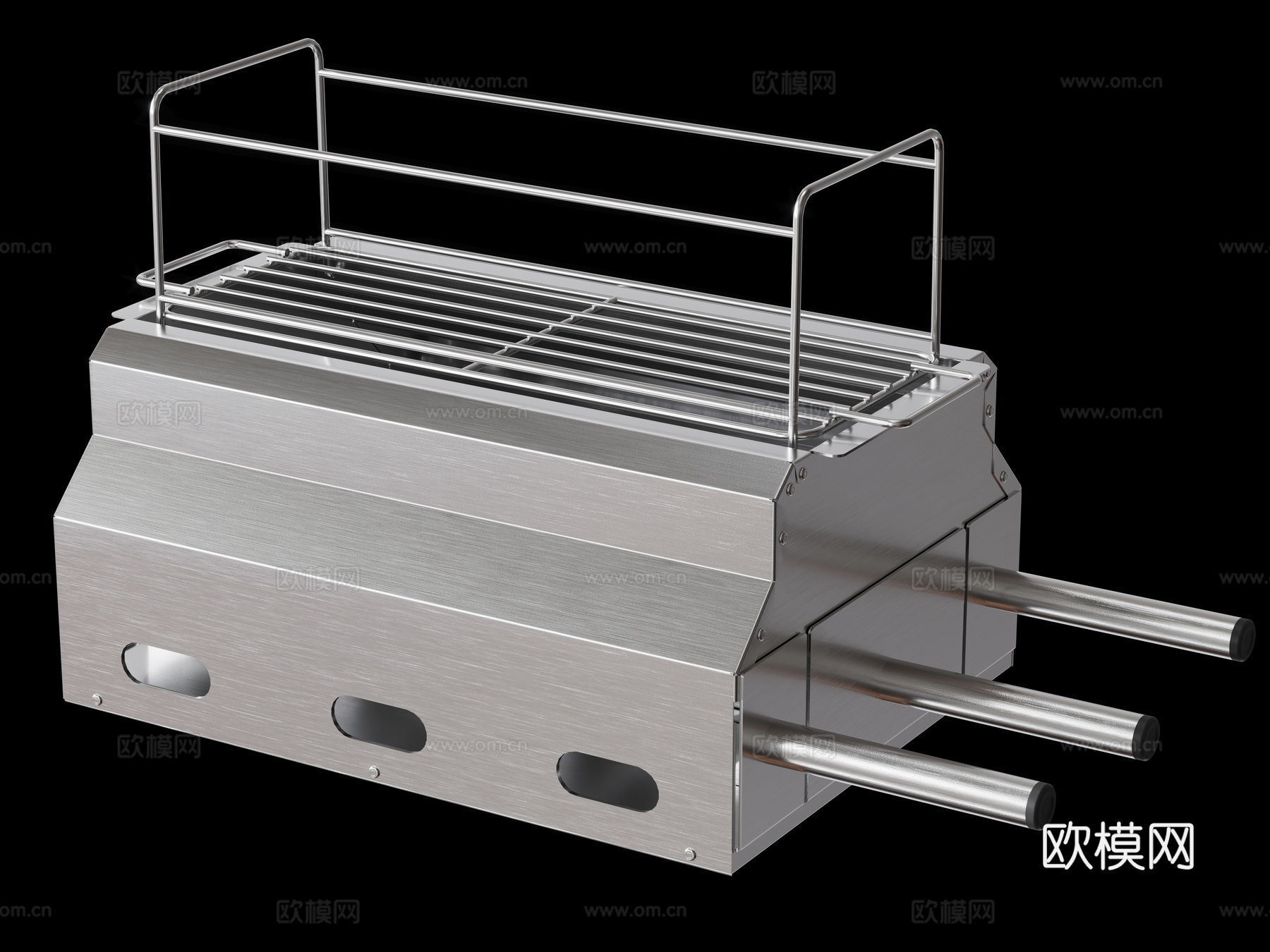 淄博烧烤架3d模型
