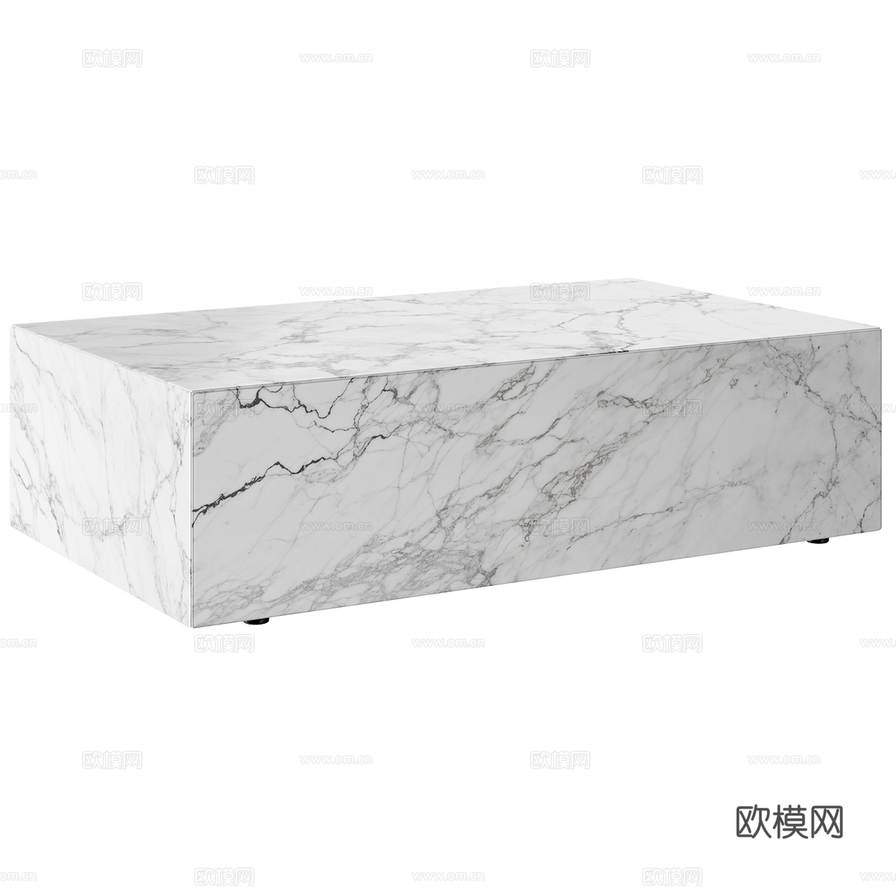 Audo 极简茶几 意式茶几 大理石茶几 长方形茶几 别墅茶3d模型