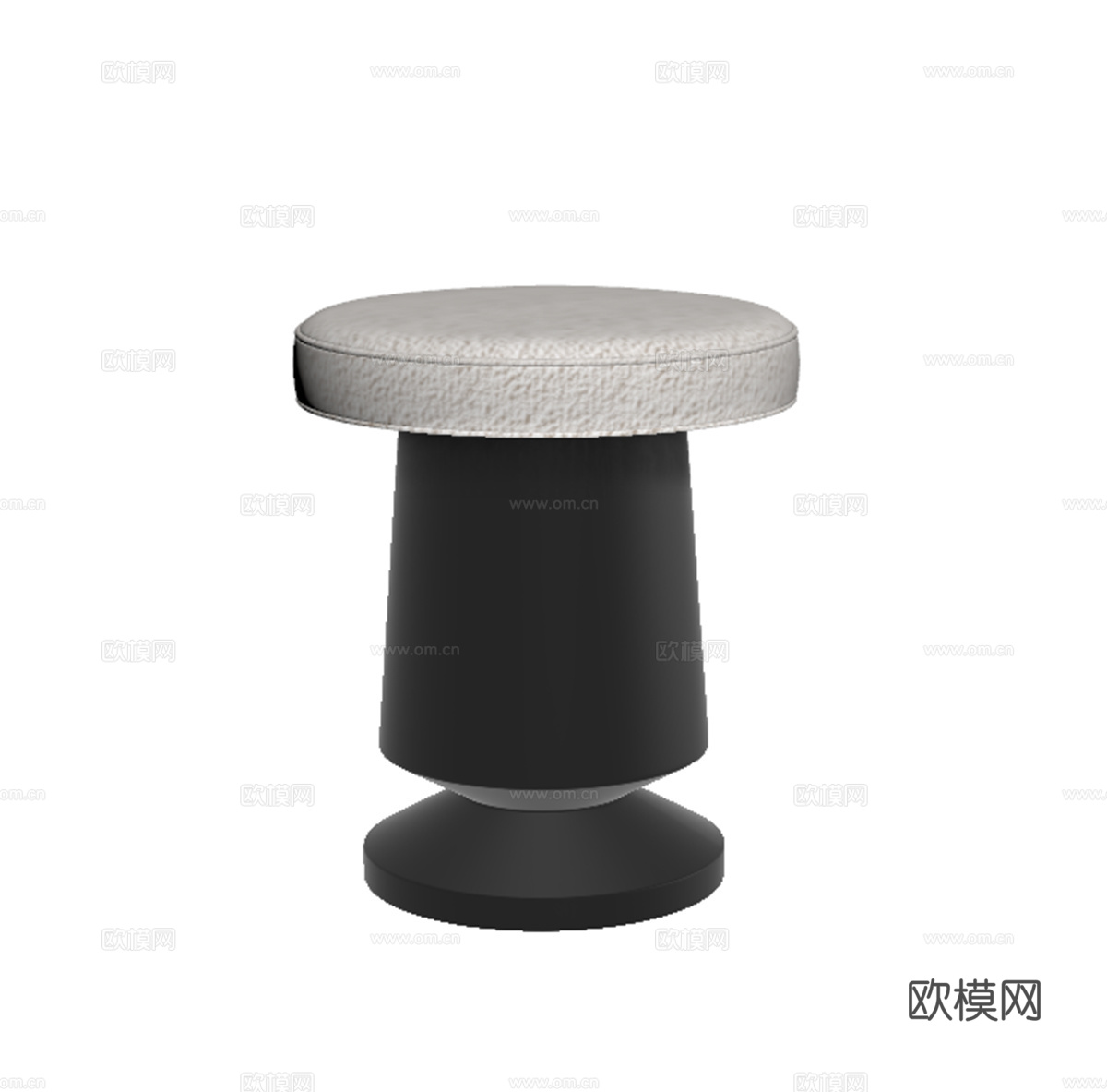 现代圆凳 茶桌凳 沙发凳 木凳 坐墩 梳妆凳su模型