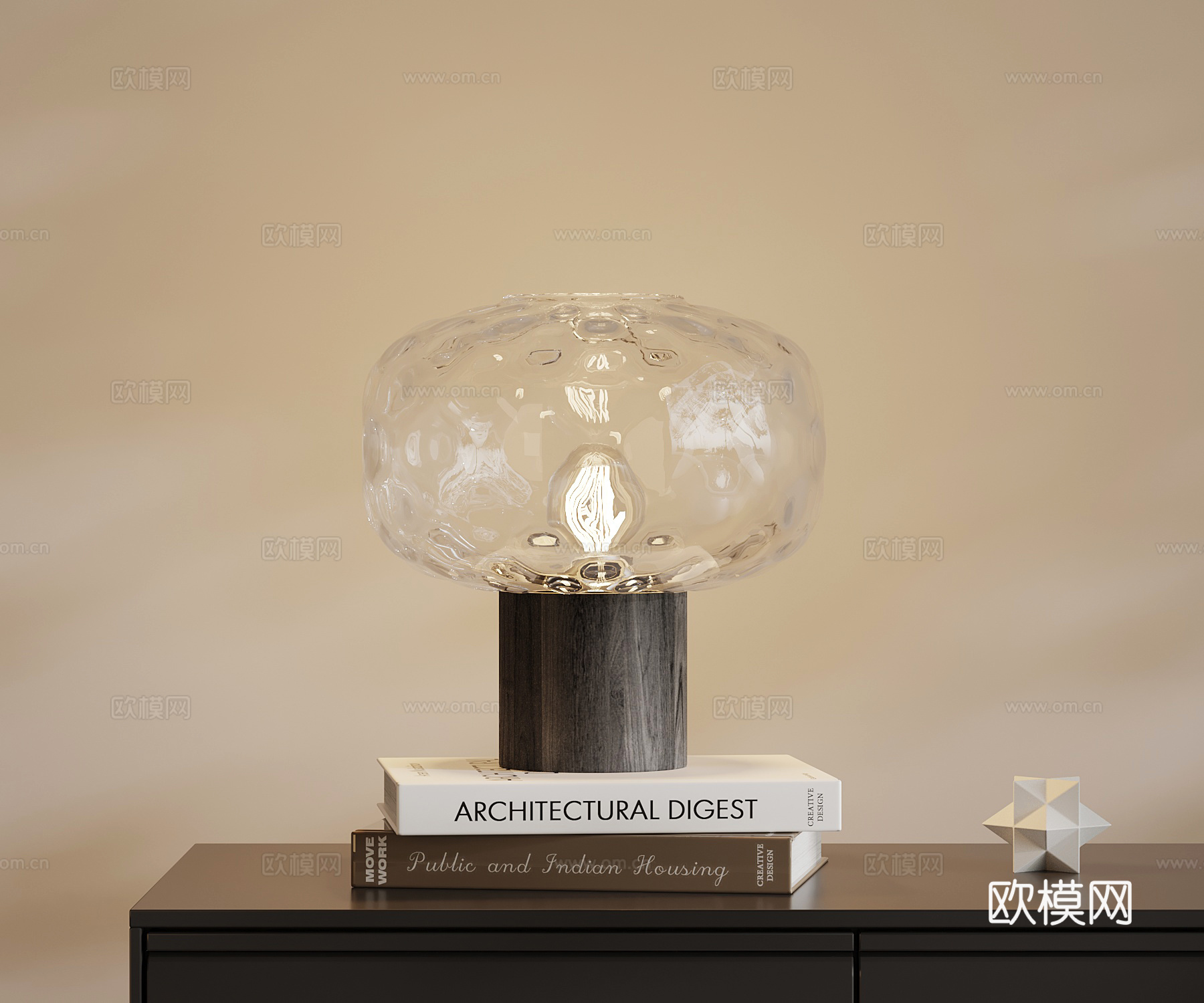 现代台灯 艺术台灯3d模型