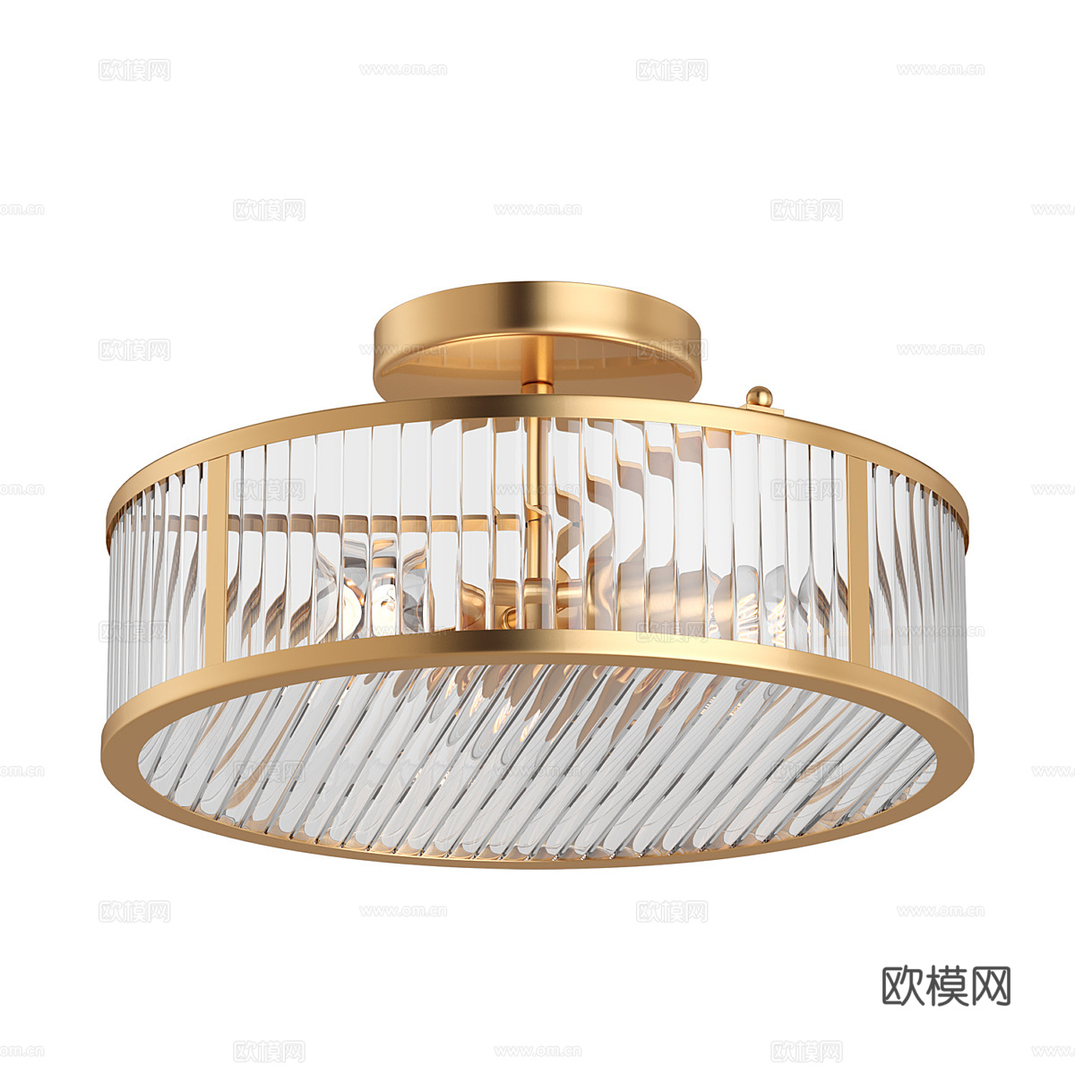 现代简约轻奢吸顶灯 吸顶灯 简约吸顶灯 灯3d模型