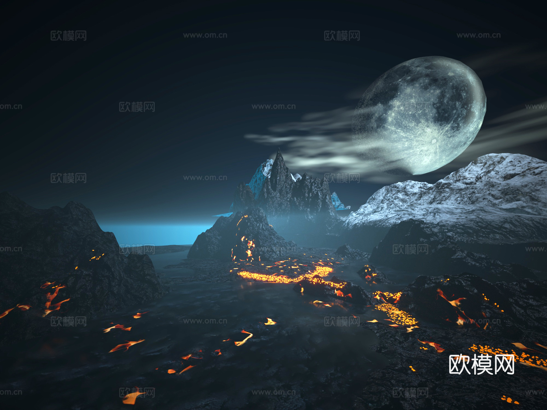 外星球航天航空 陨石流星 全息投影宇宙 外太空太空星系 科幻3d模型