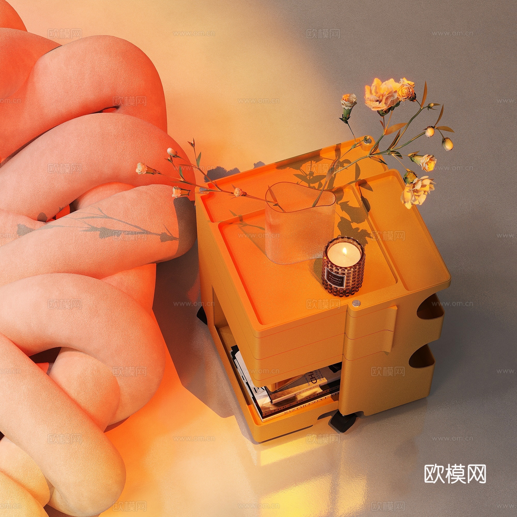 现代小推车3d模型