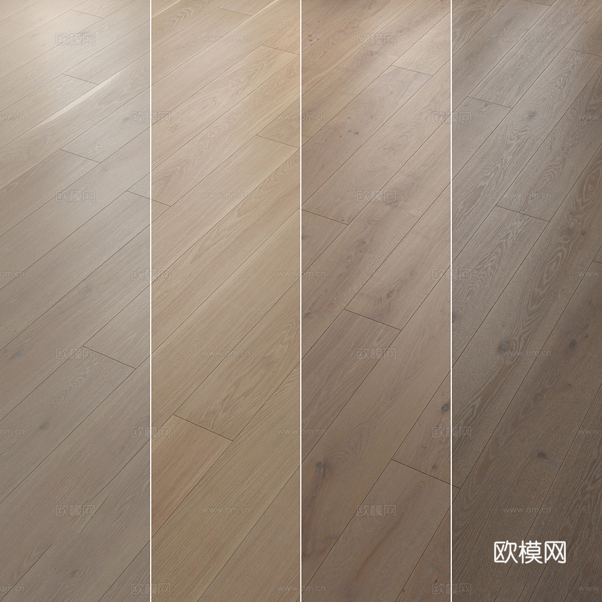 现代意式极简木地板材质3d模型
