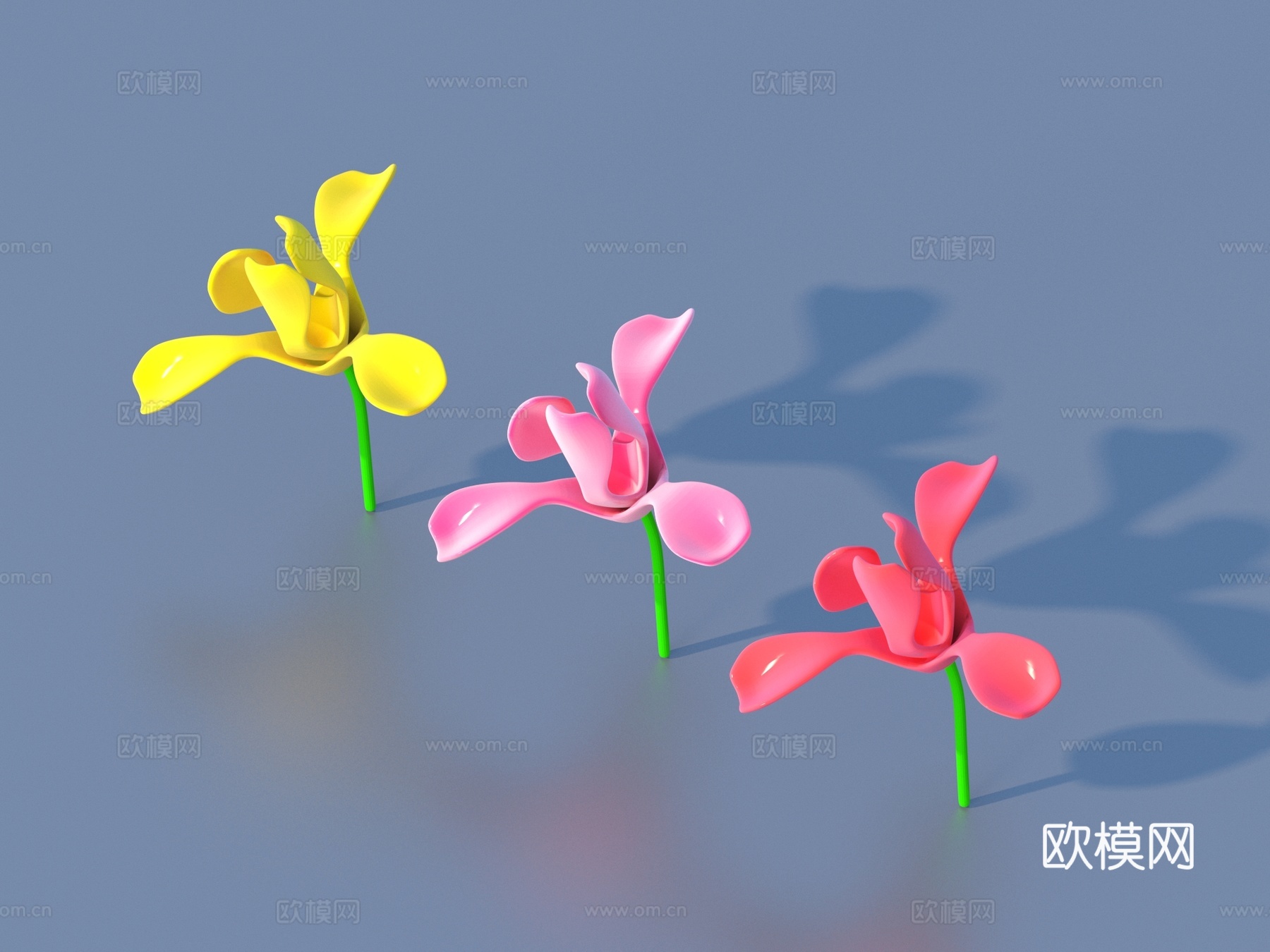 花 卡通花 野花 绿植 花朵3d模型
