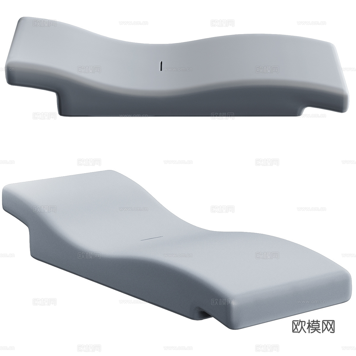 现代意式极简躺椅3d模型