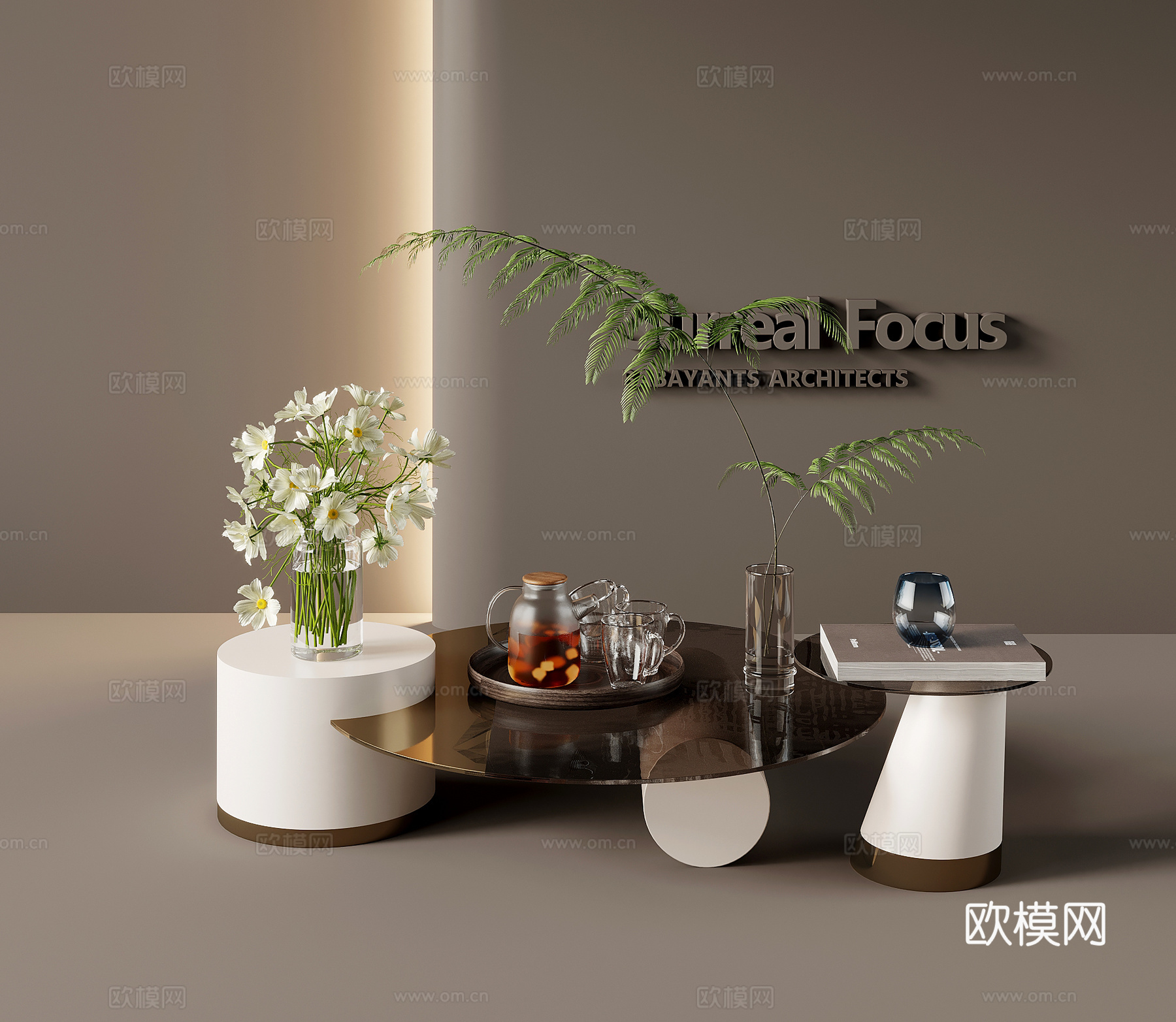 茶几 现代简约茶几 拼接茶几 组合茶几3d模型