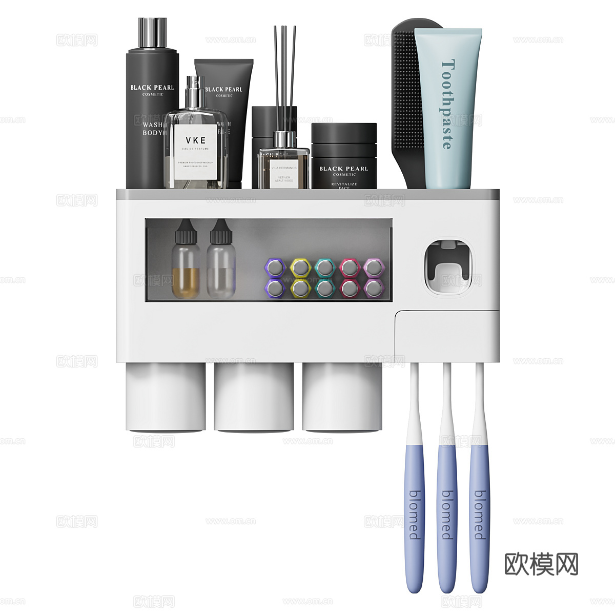 现代浴室分配器收纳器3d模型