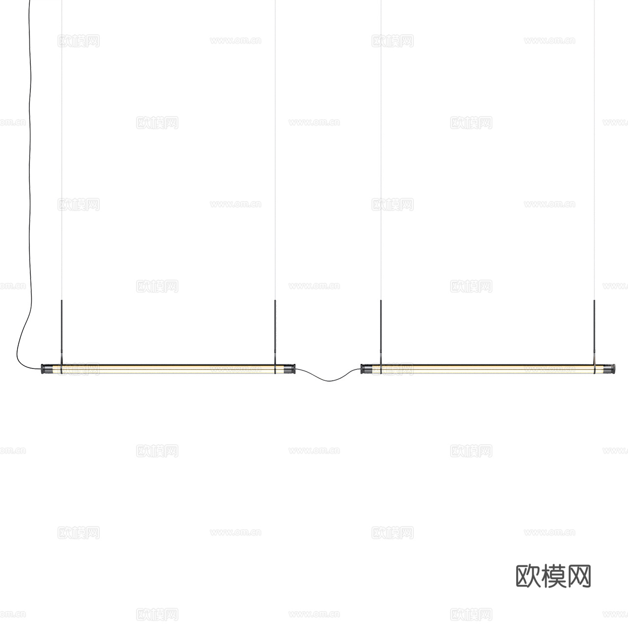 Marset 极简吊灯 玻璃吊灯 金属吊灯 长条吊灯3d模型