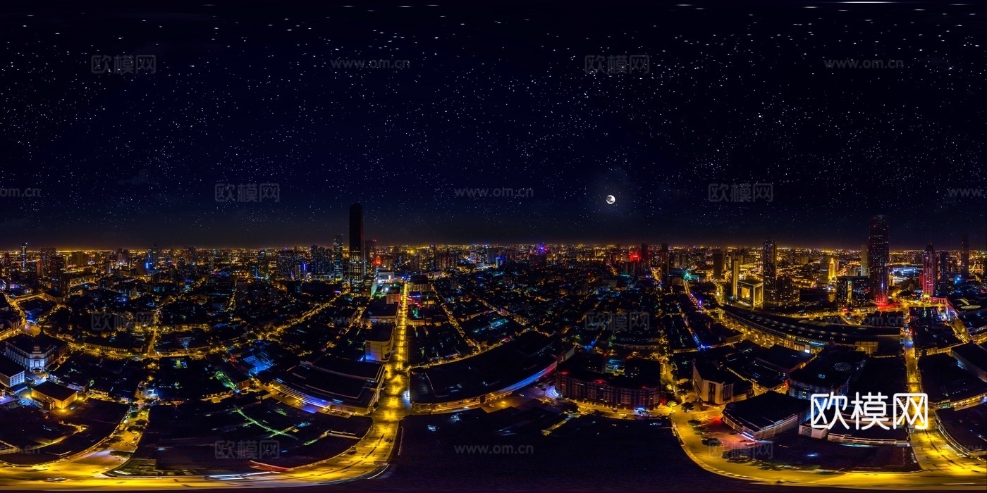 高清城市夜景HDR贴图下载