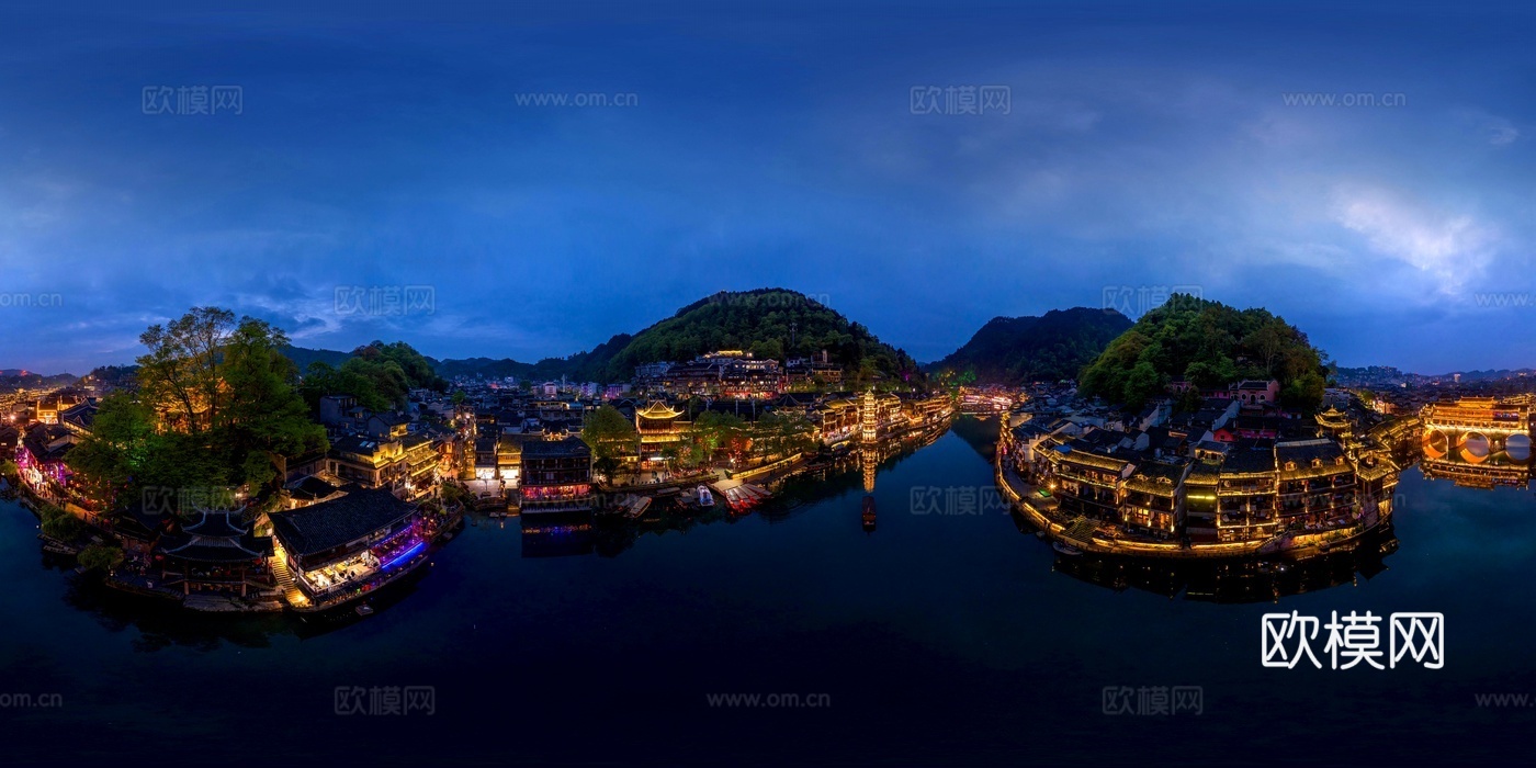 高清城市夜景城市外景HDR贴图