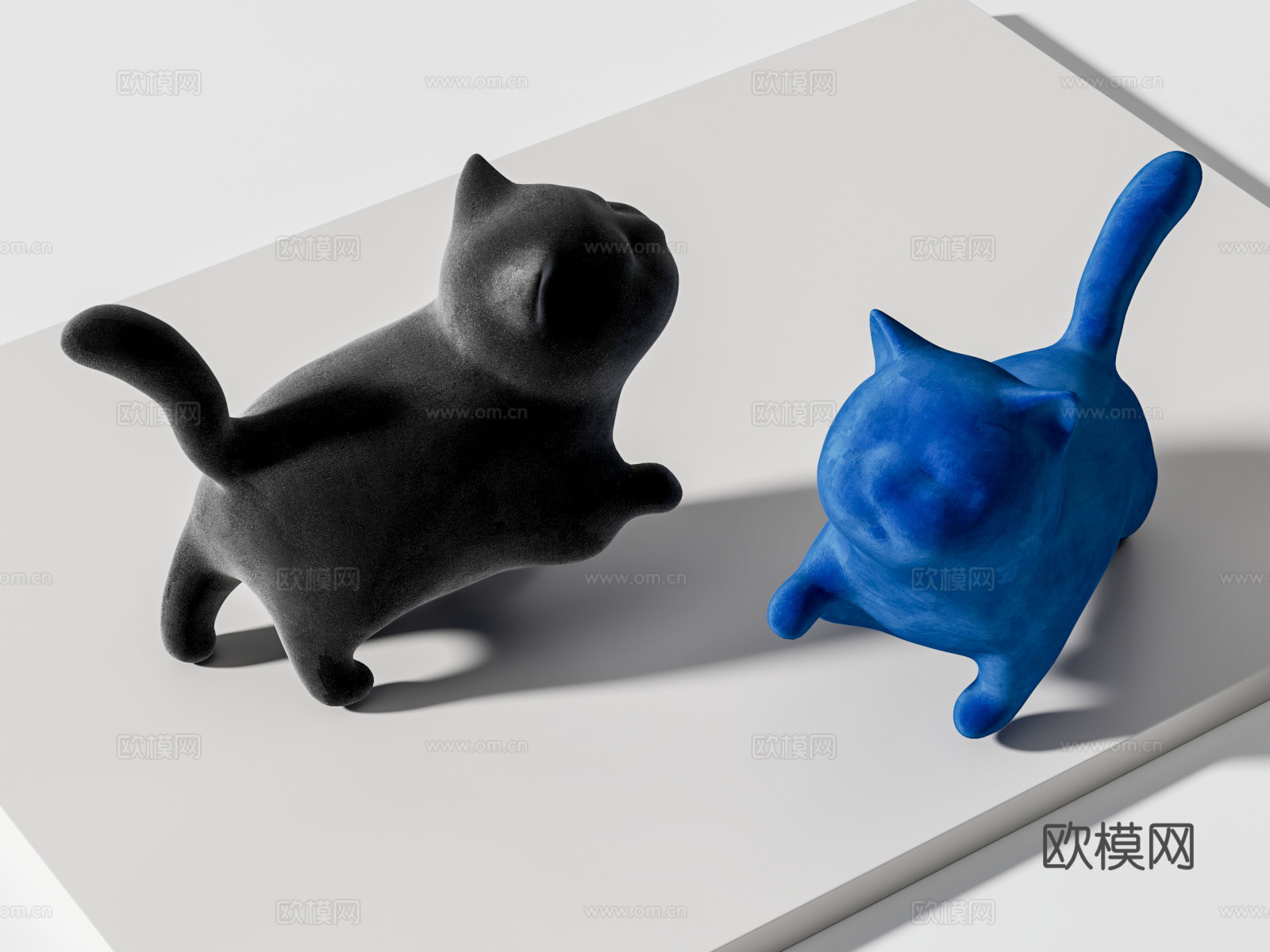 猫 卡通猫玩偶 猫玩具 玩具猫3d模型