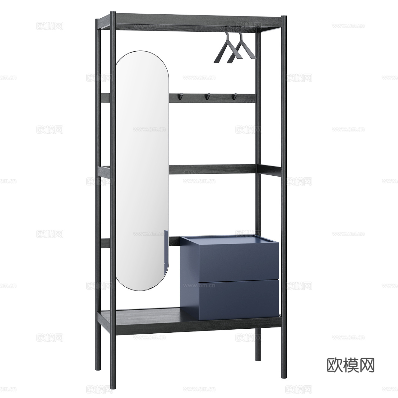 Schonbuch 北欧衣架 极简衣架 极简衣柜 开放式衣柜3d模型