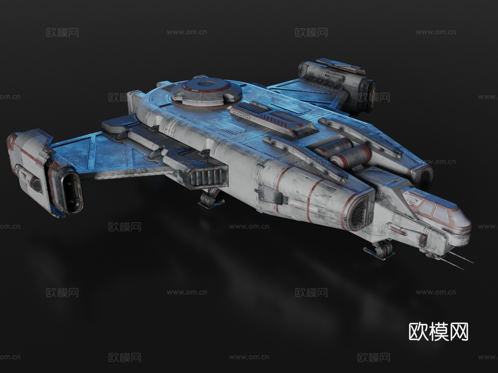 科幻飞船战舰3D模型资产 Sci-Fi Kits Space3d模型
