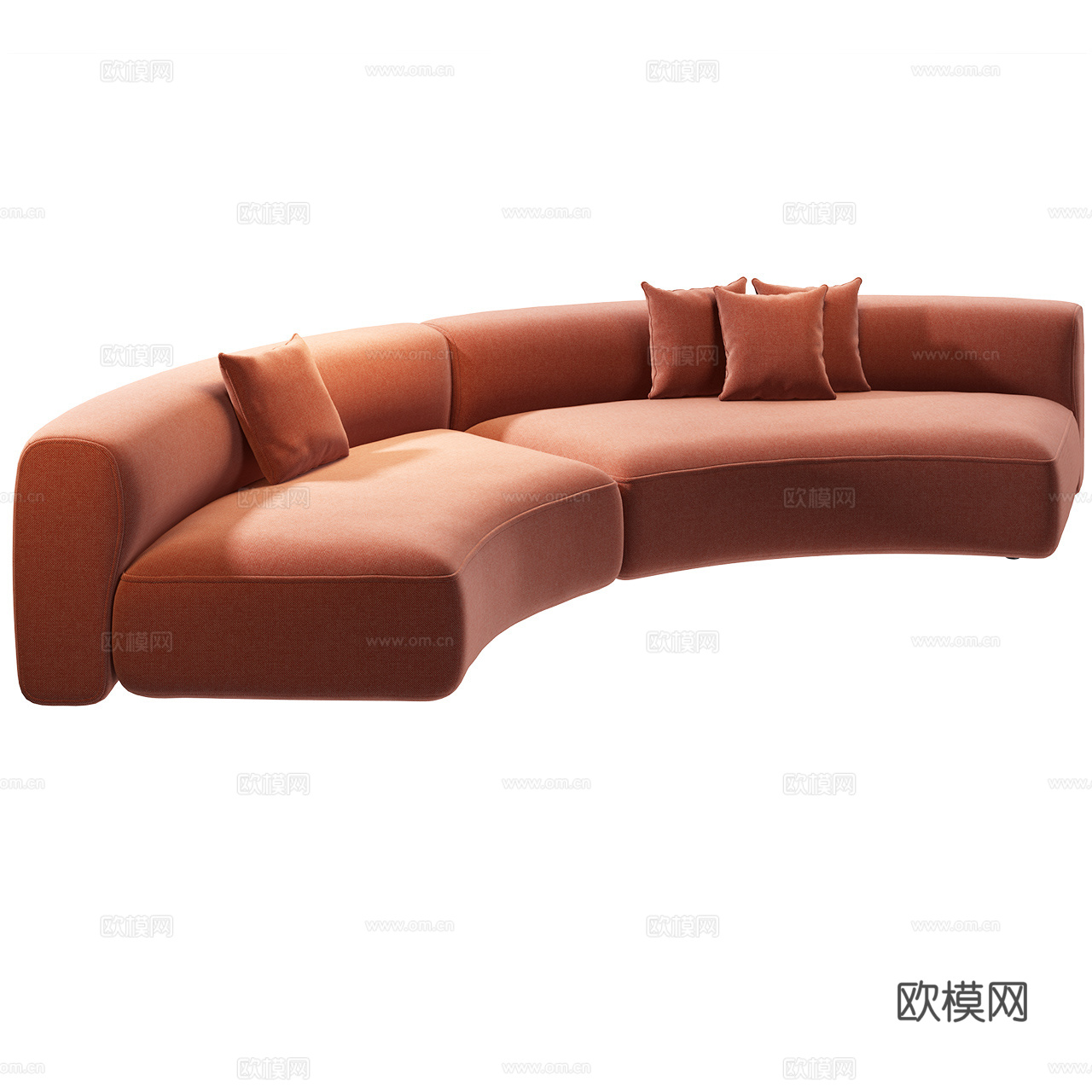 MDF Italia 极简沙发 模块沙发 弧形沙发 布艺沙发3d模型