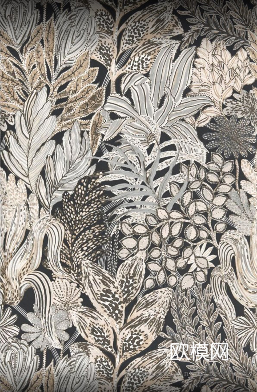 现代植物花卉挂画背景画