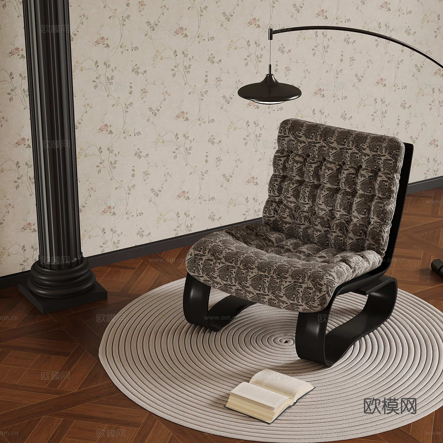 休闲椅 法式休闲椅3d模型