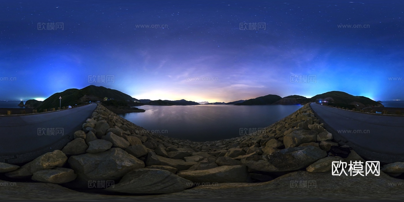 河岸星空HDR贴图